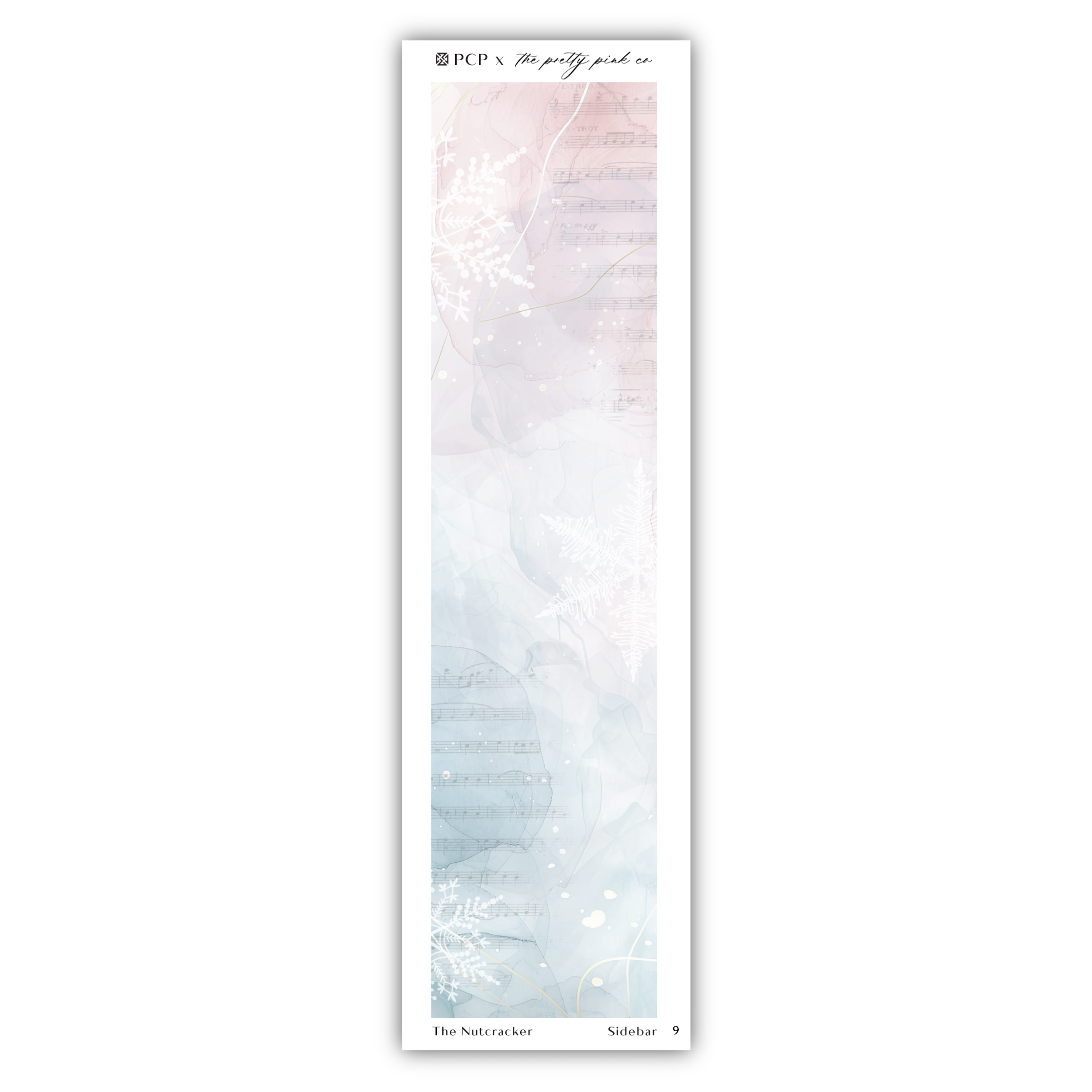 a bookmark with a snowflake design on it