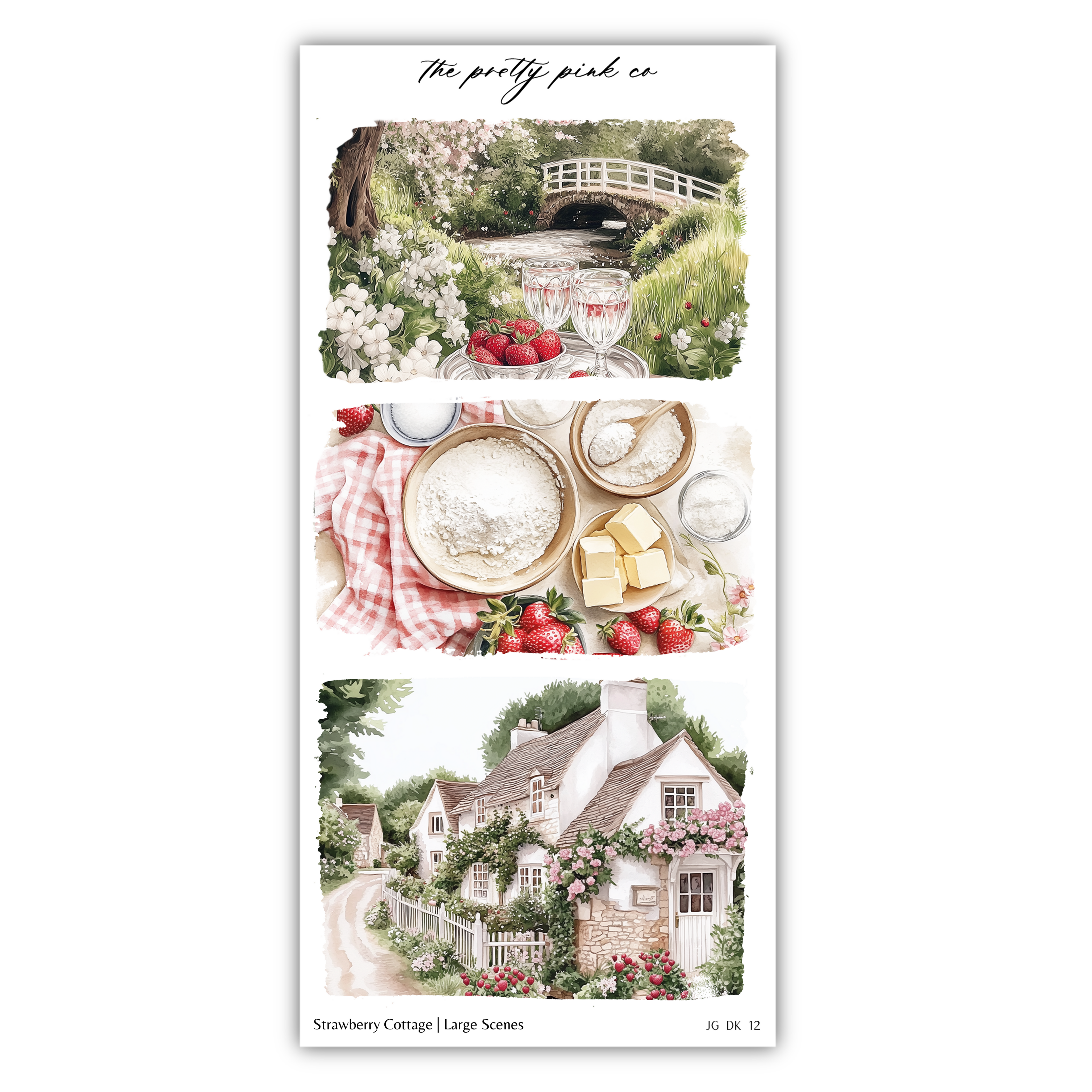 Strawberry Cottage | Decorative Kit