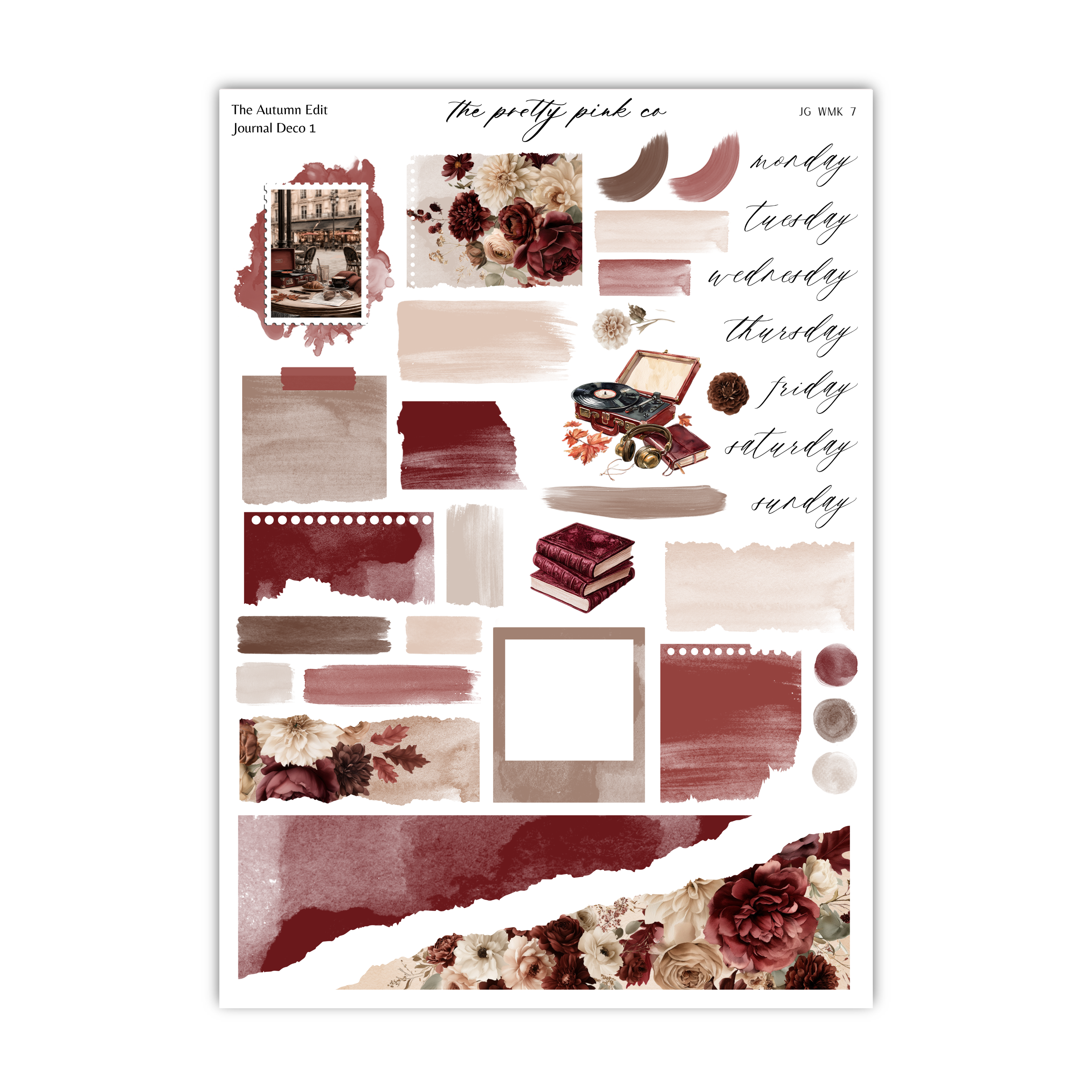The image is a collage of various elements, including a photograph, floral elements, and text, arranged in a visually appealing manner.