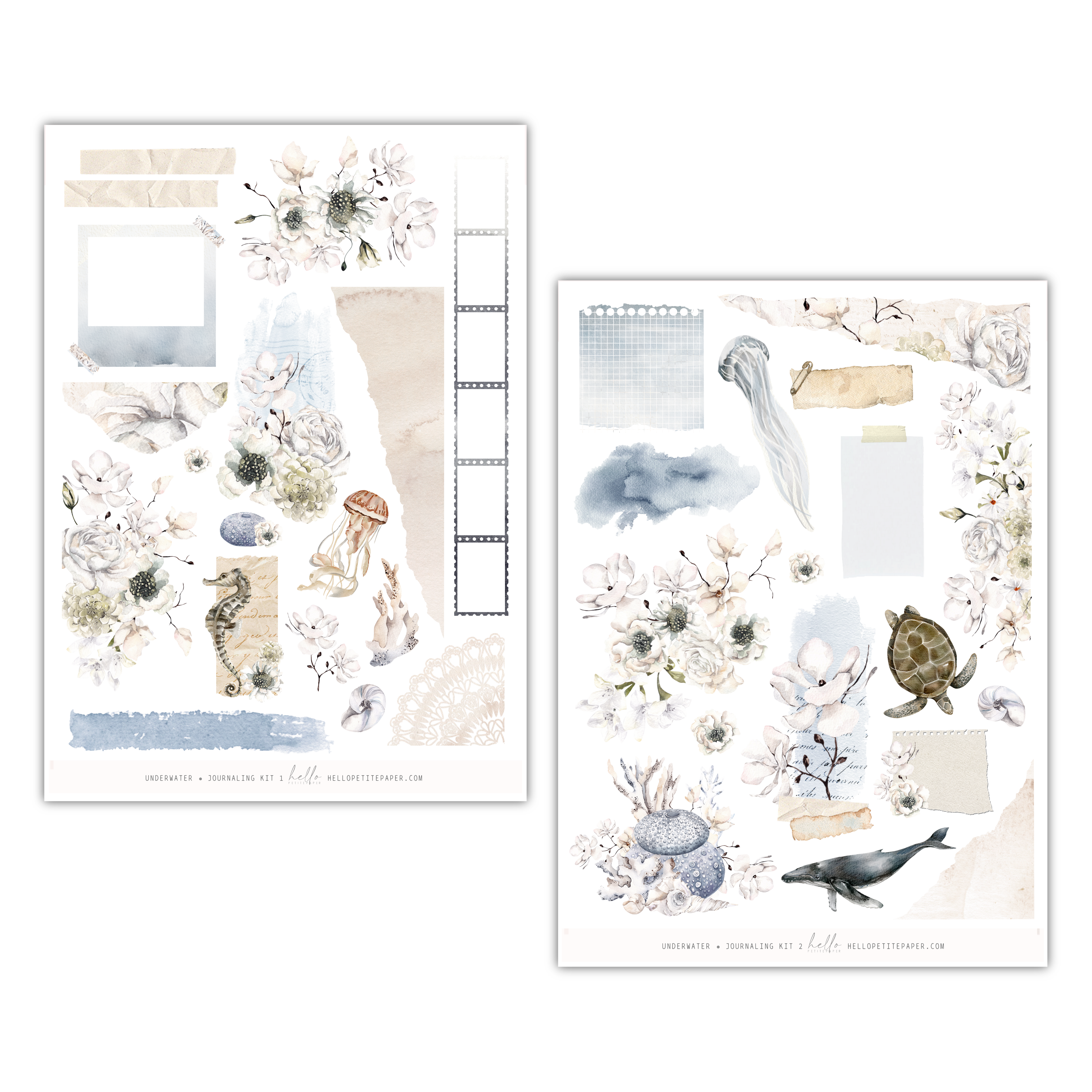 Underwater | Journaling Kit | Hello Petite Paper Collab