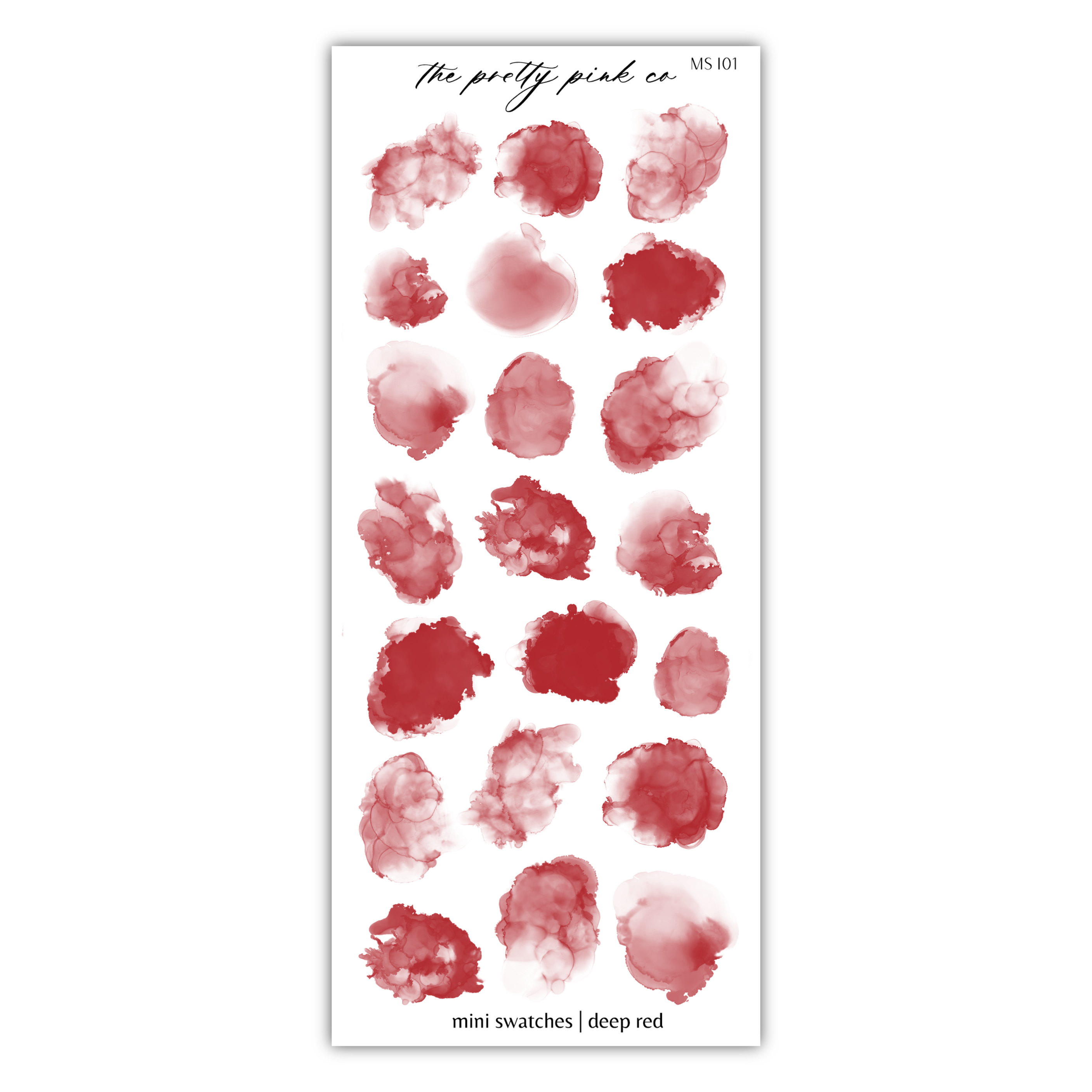 a sheet of watercolor paint on a white background