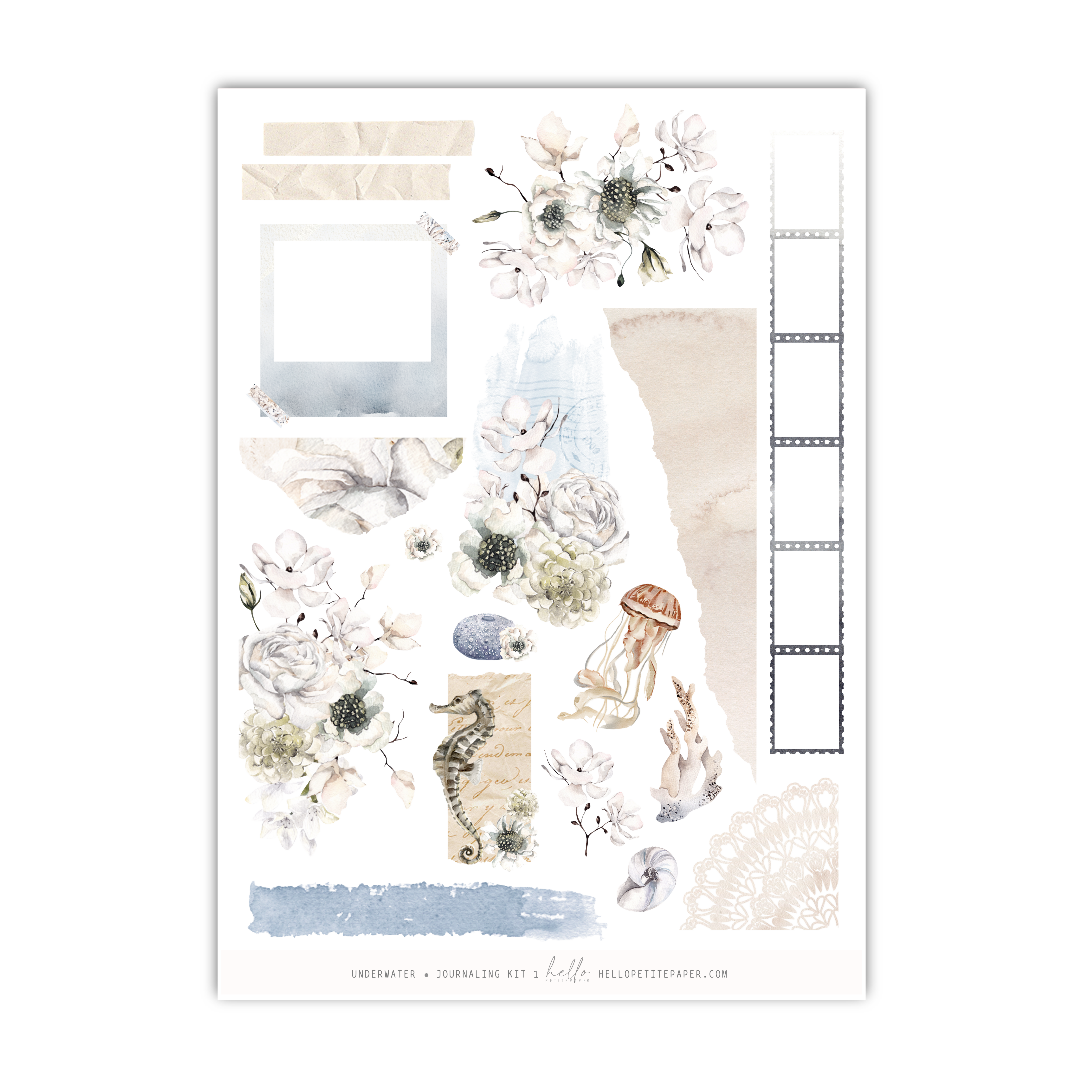 Underwater | Journaling Kit | Hello Petite Paper Collab