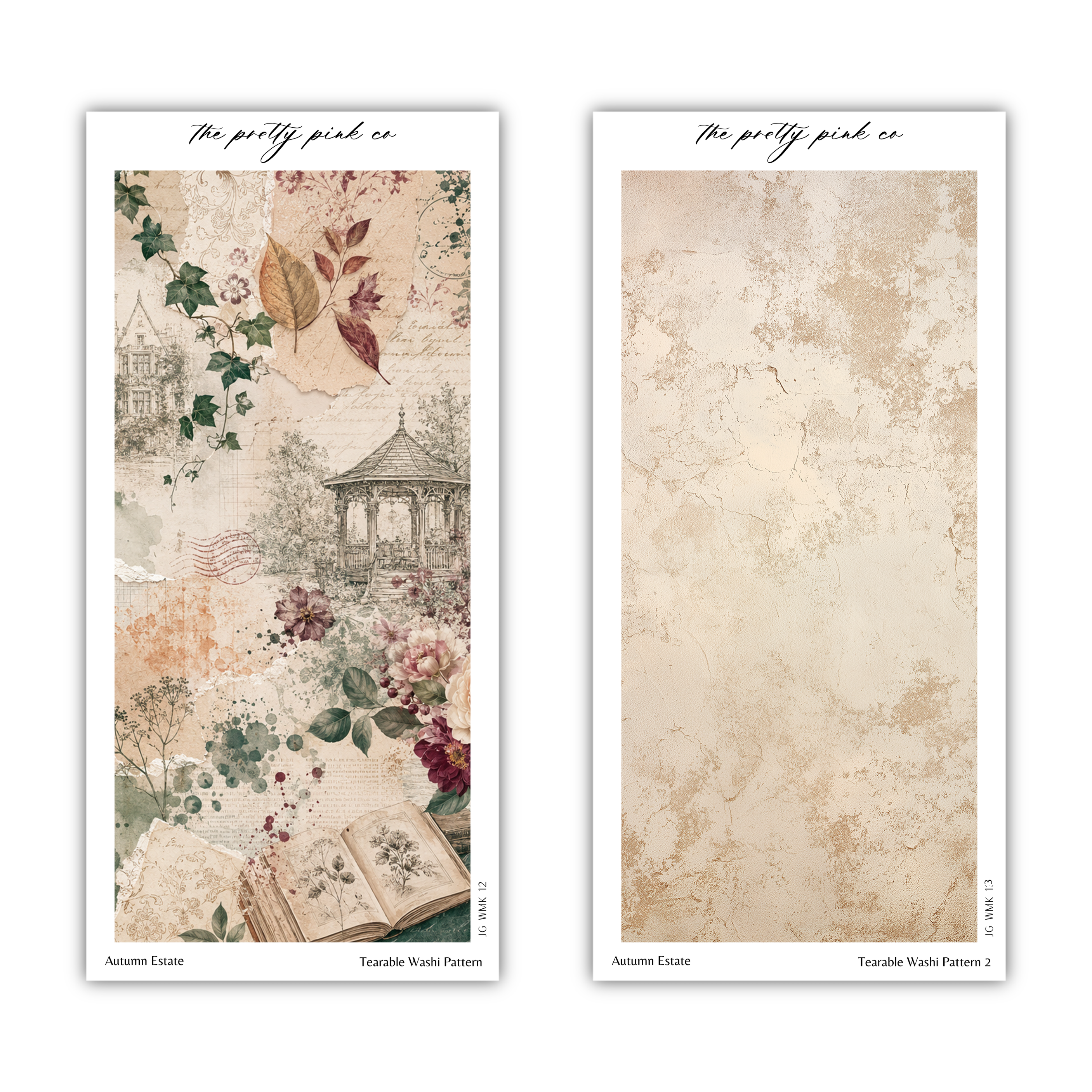 Autumn Estate | Tearable Washi Pattern