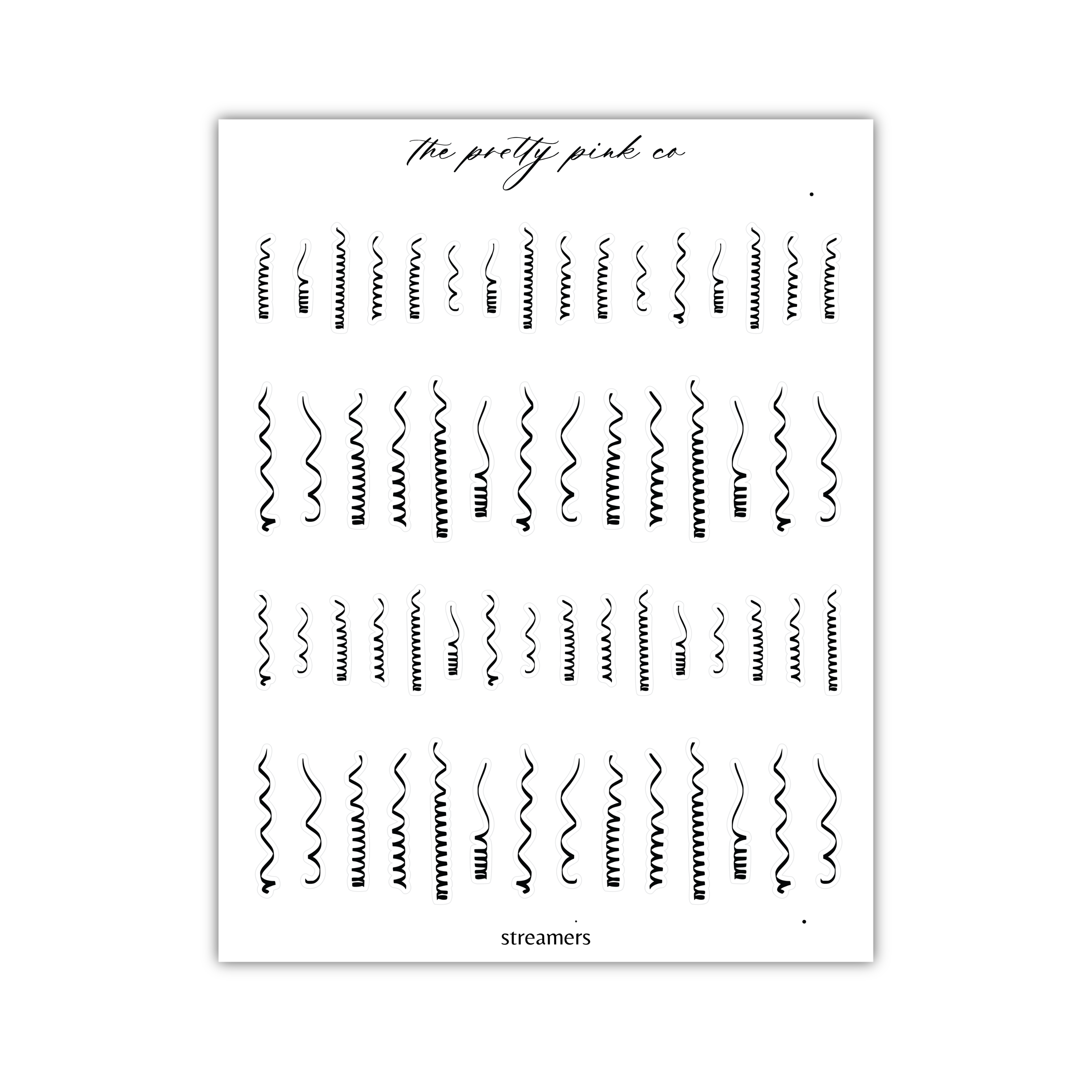 a sheet of black and white calligraphy on a white background