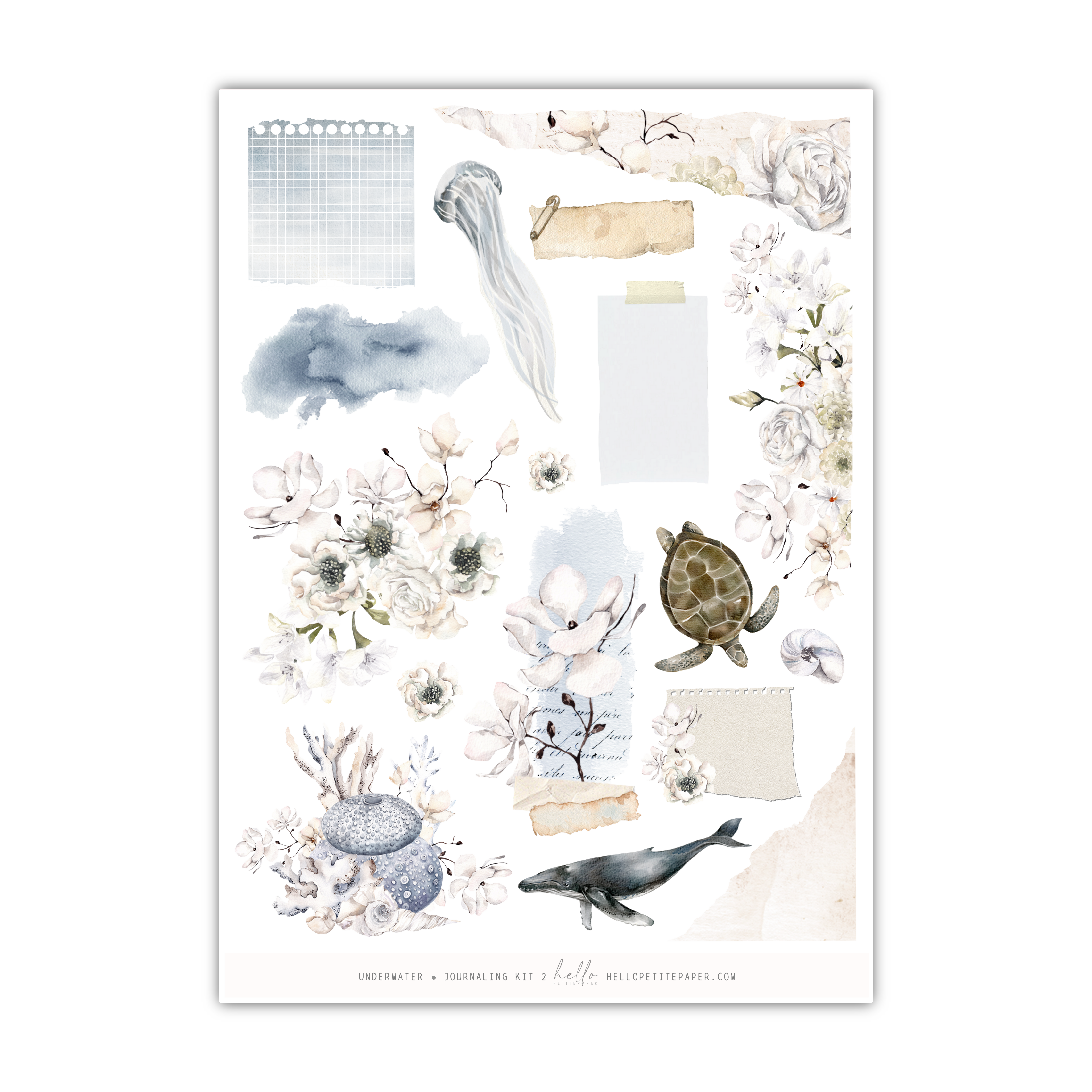 Underwater | Journaling Kit | Hello Petite Paper Collab