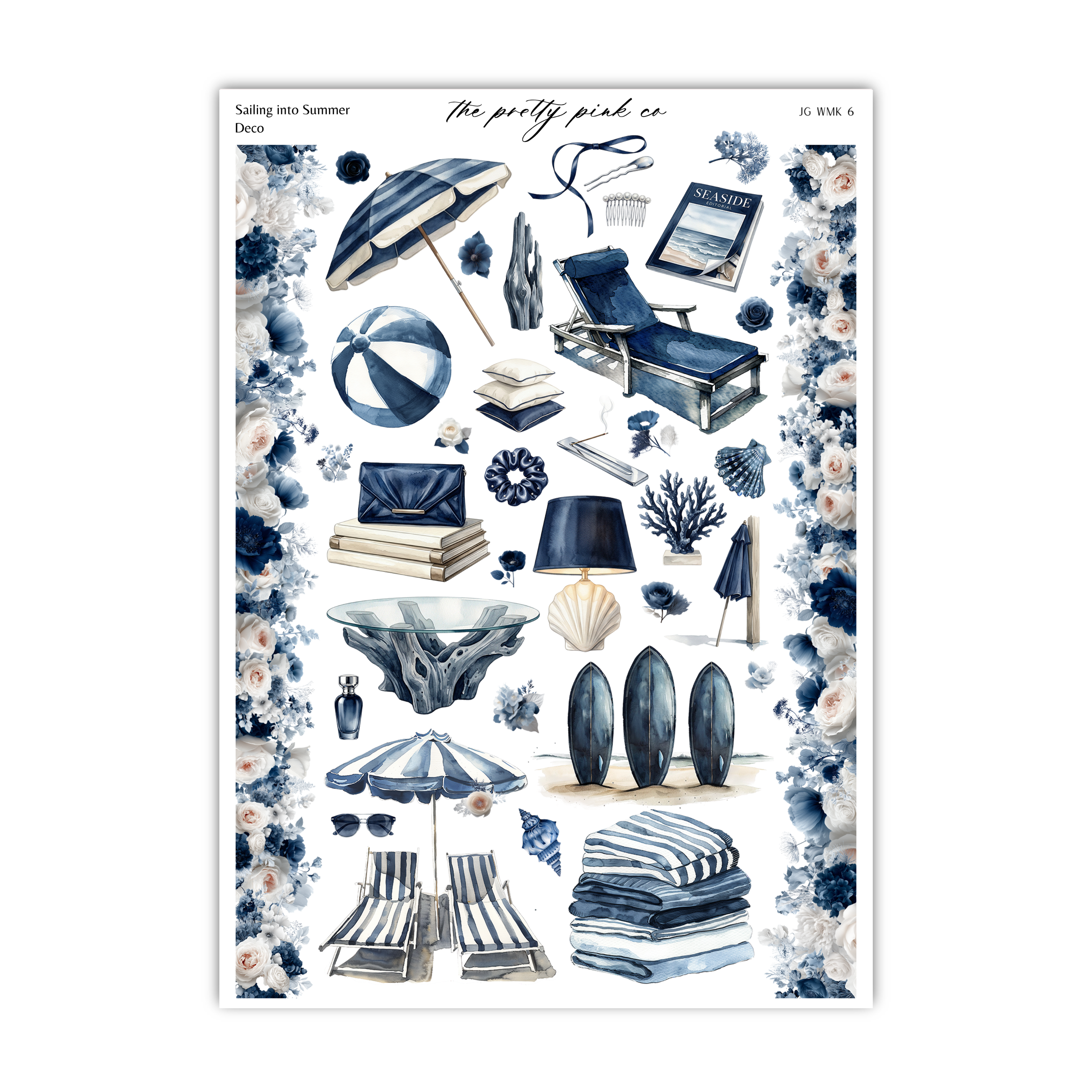a poster with a bunch of items on it