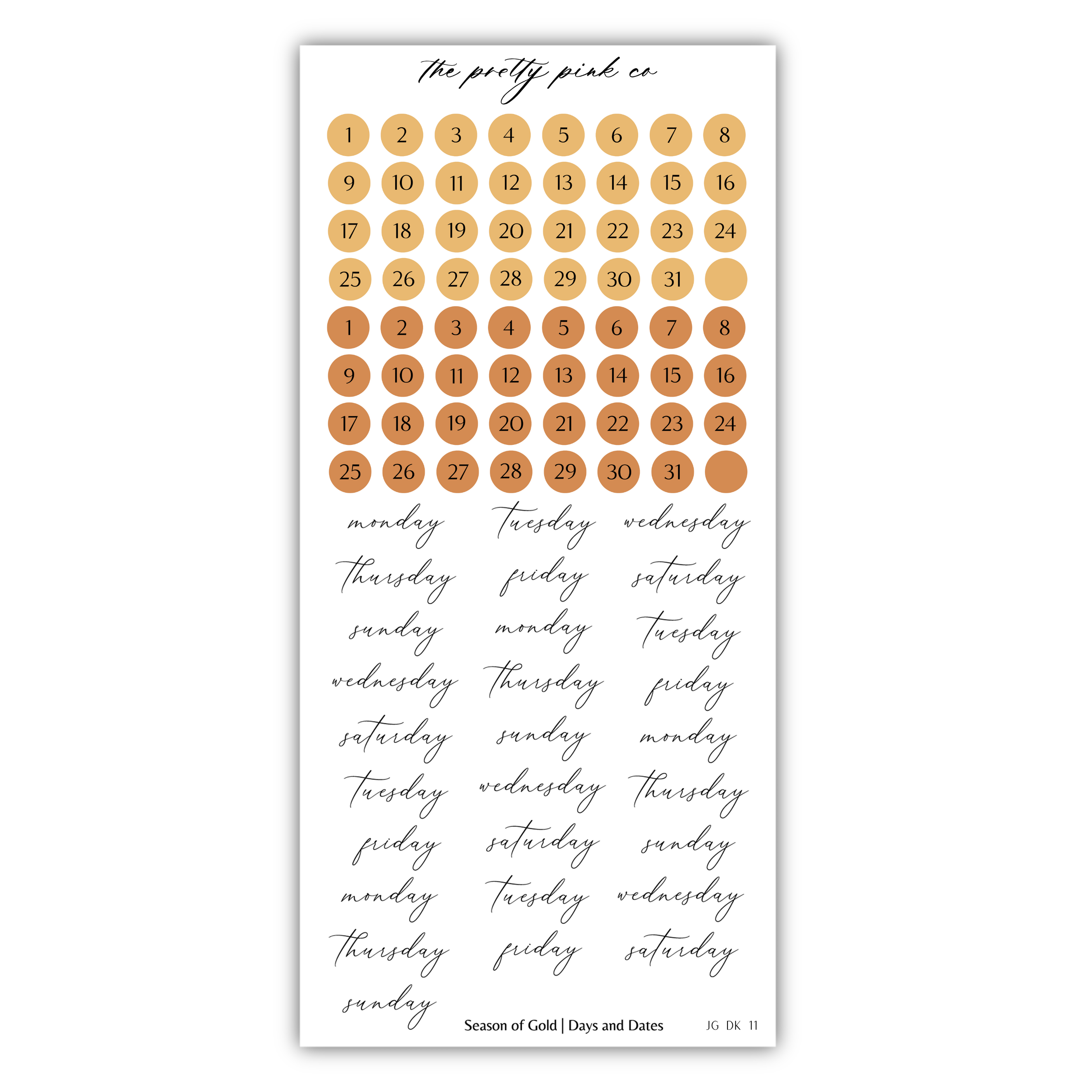 Season of Gold | Decorative Kit