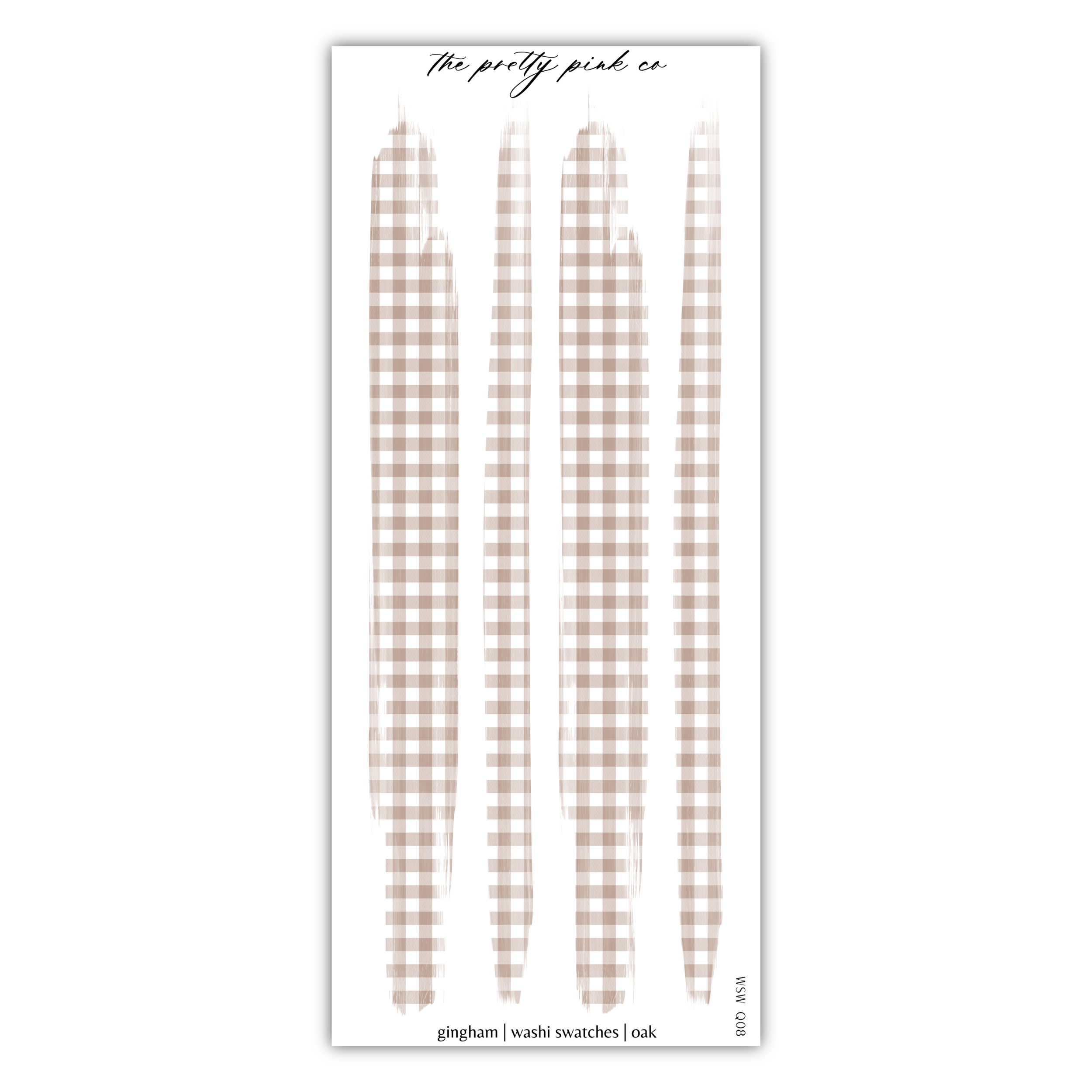 a brown and white checkered pattern sticker