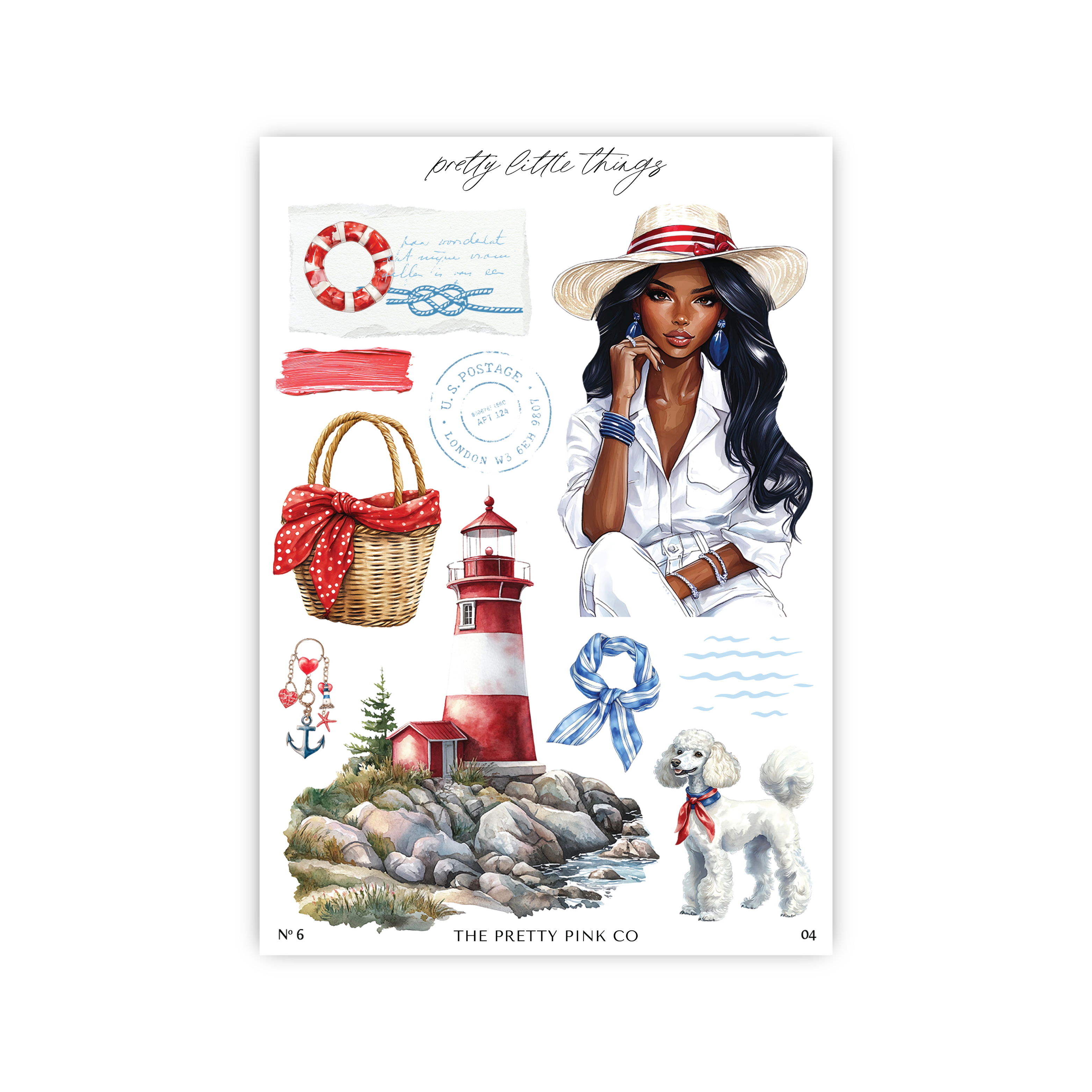 a picture of a woman with a hat and a purse