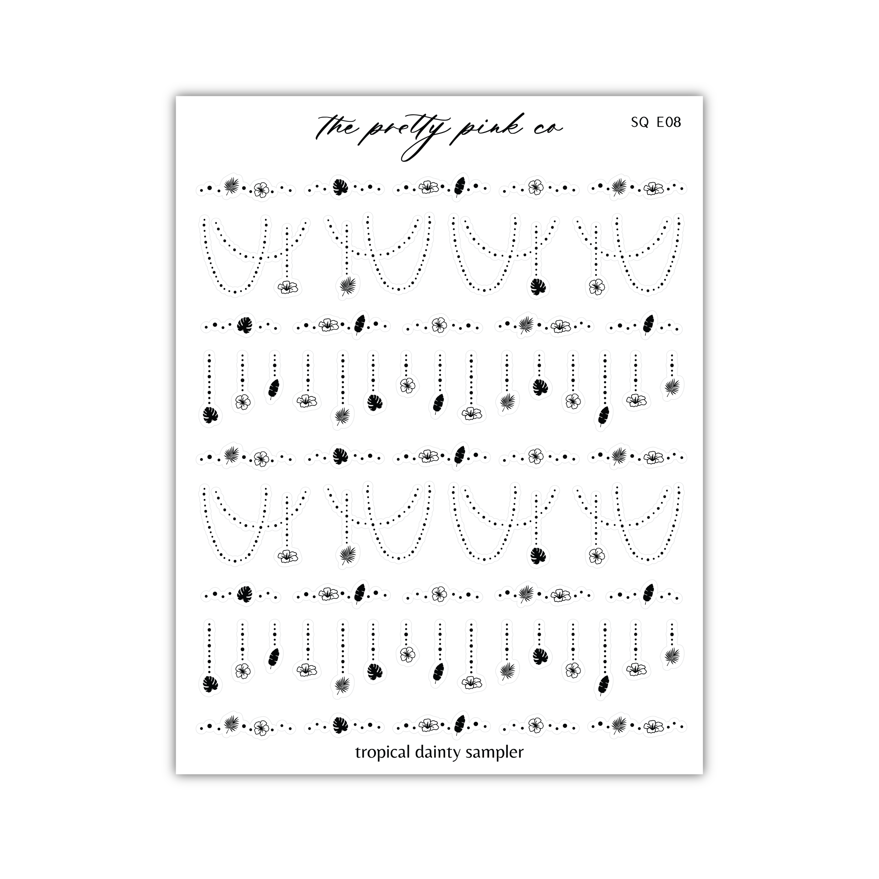 a sheet of paper with black dots on it