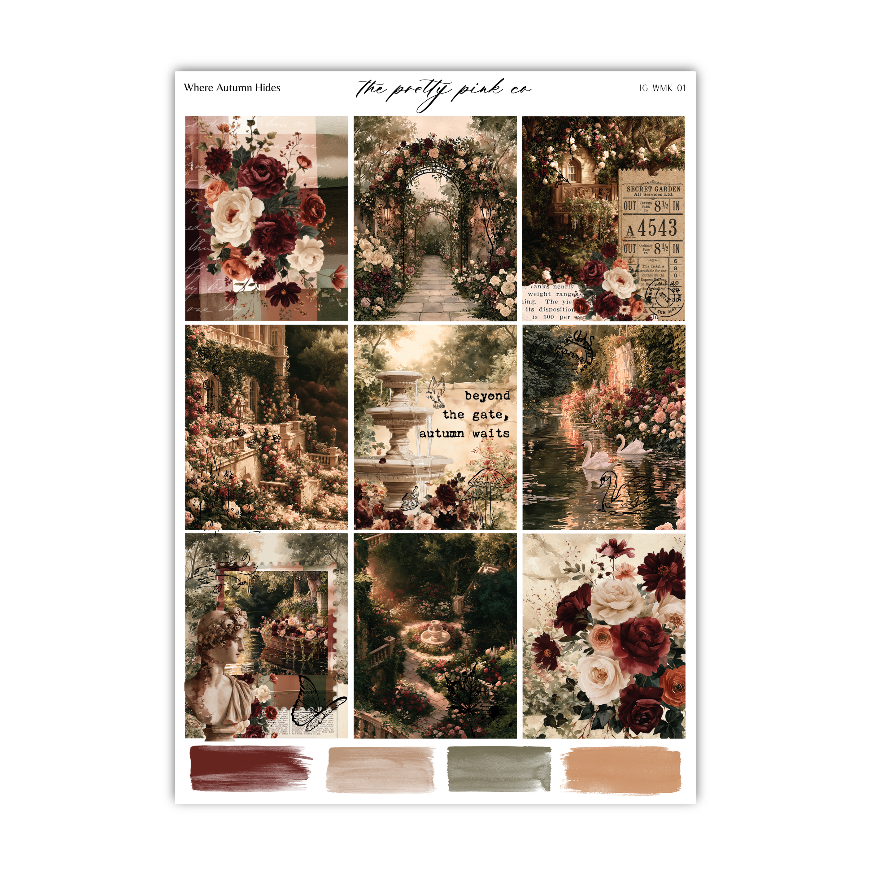 a collage of different images with flowers