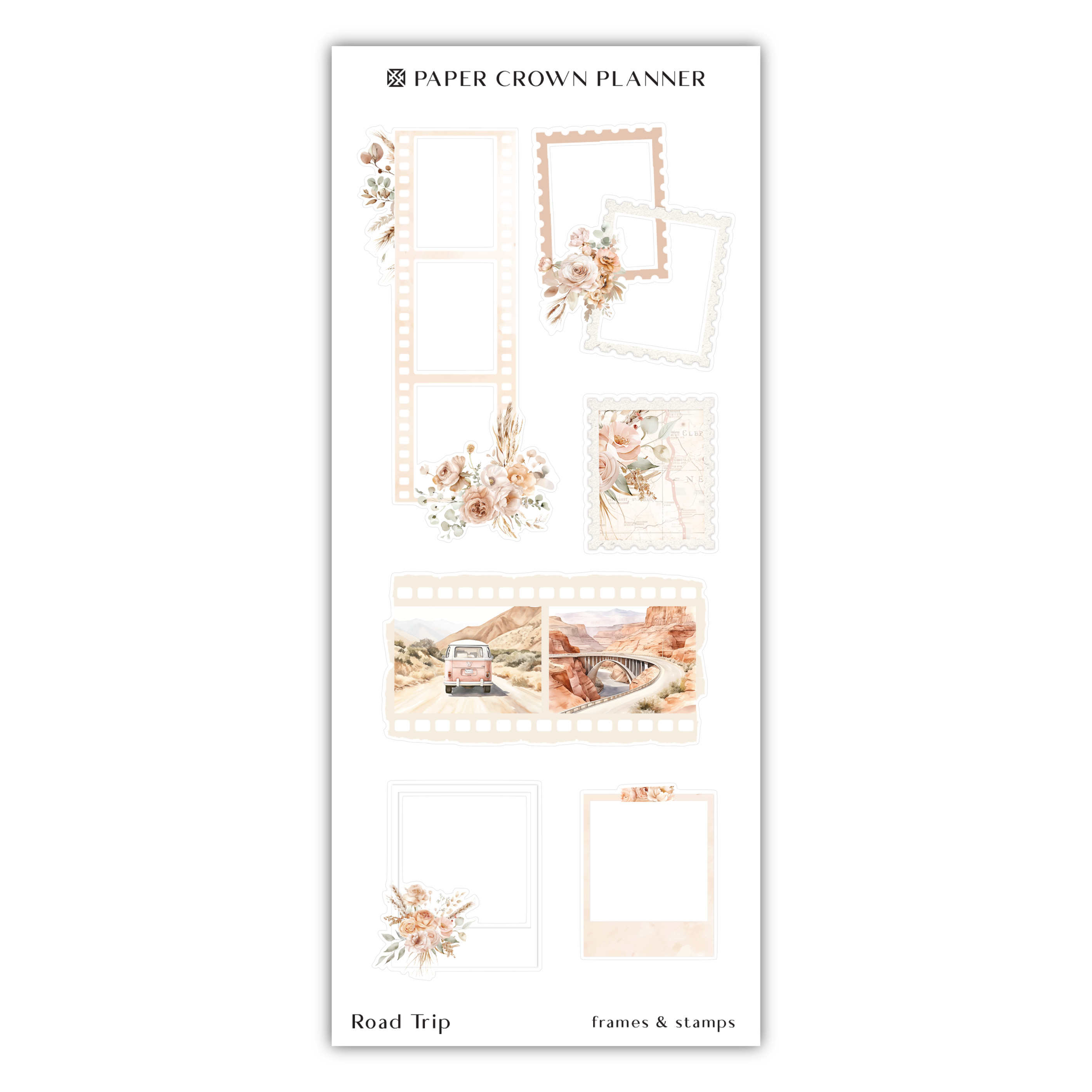 the paper crown planner sticker is shown