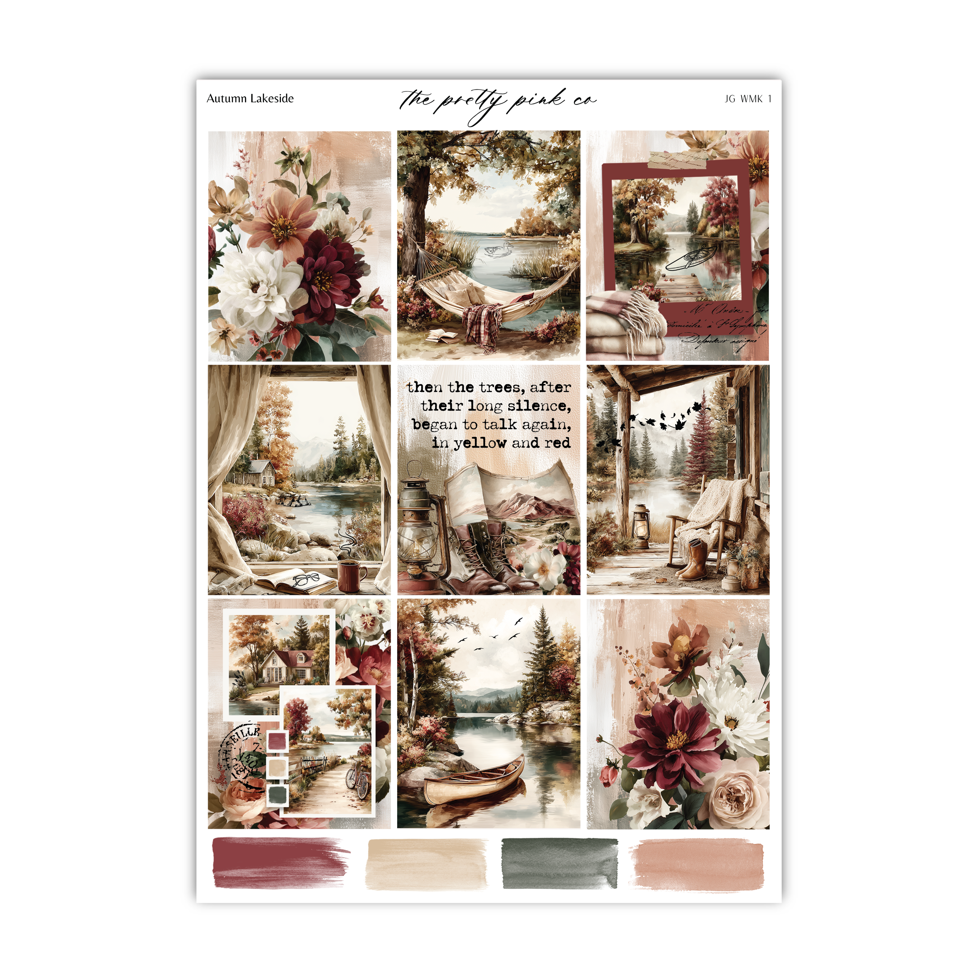 Autumn Lakeside | Foiled Weekly Kit