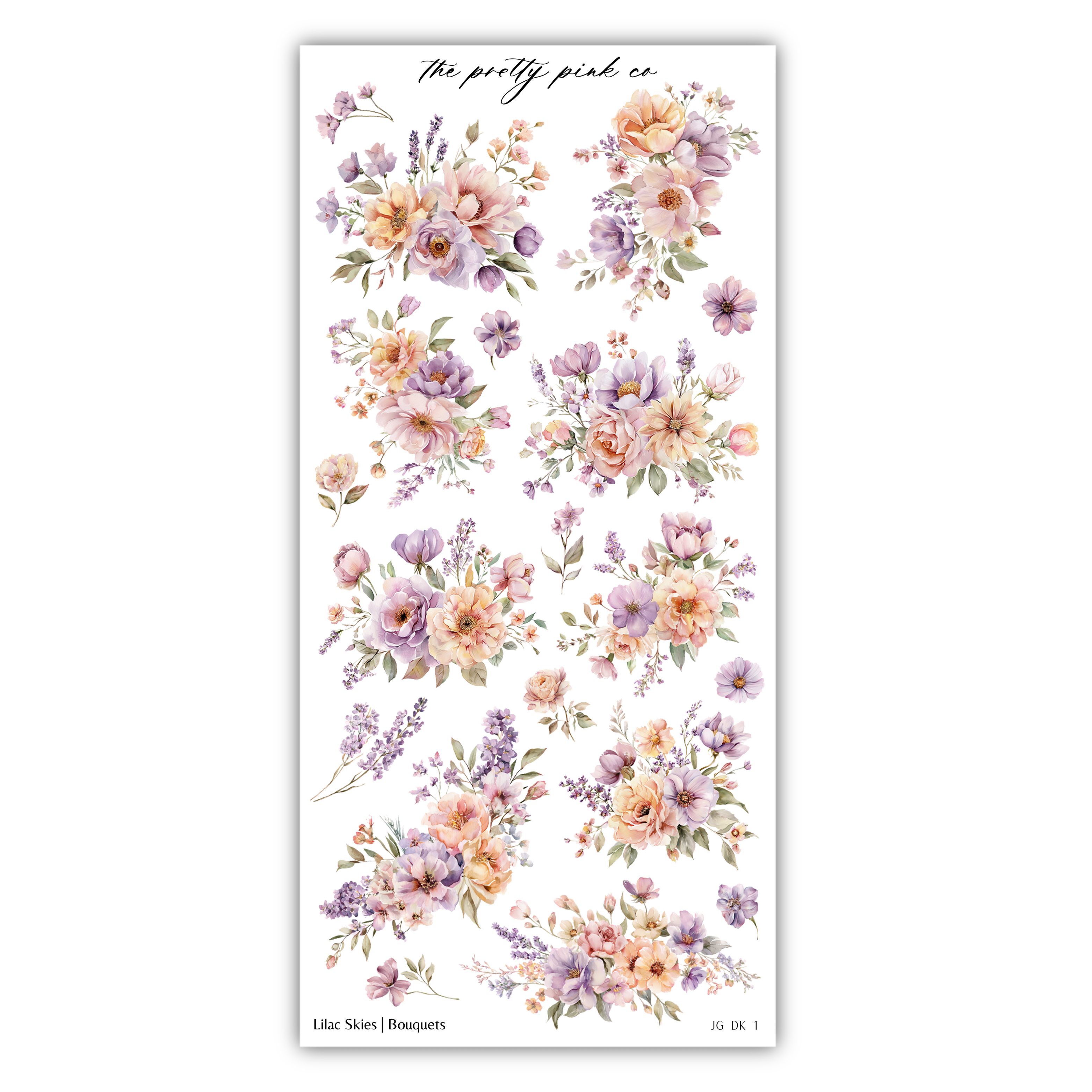 a collection of floral designs, including various types of flowers and plants, arranged in a visually appealing manner.