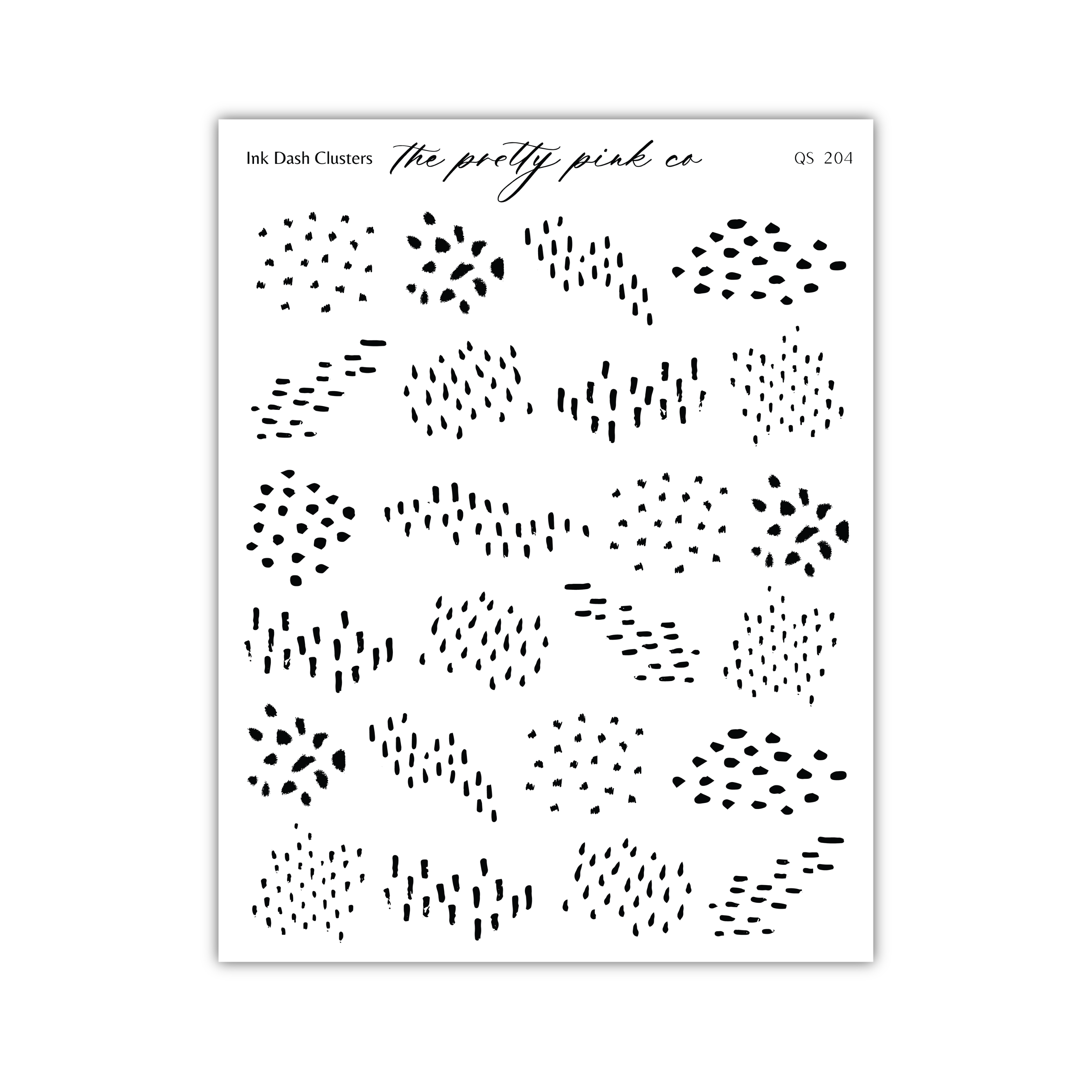a collection of abstract black and white patterns, including various shapes and designs. The patterns are arranged in a grid format, with each row containing a different pattern. The image does not contain any text or additional objects, and the overall layout is simple and minimalistic.