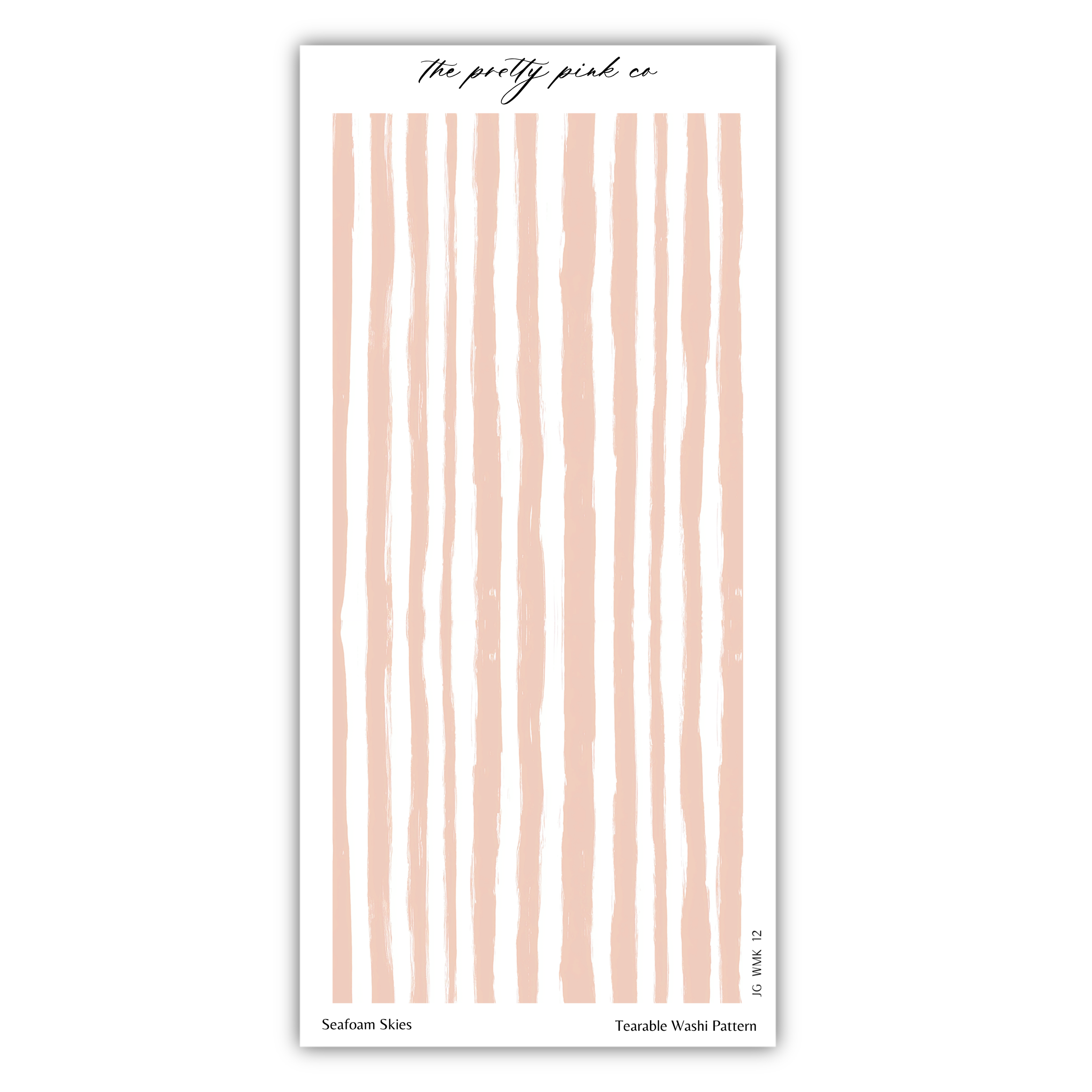 The image is a collage of several images, featuring a repeating pattern of pink and white stripes. The pattern is described as a "Terrable Wash Pattern" and is used to create a decorative effect. The text "Seafood Skis" and "Terrable Wash Pattern" are visible, indicating the subject of the collage.