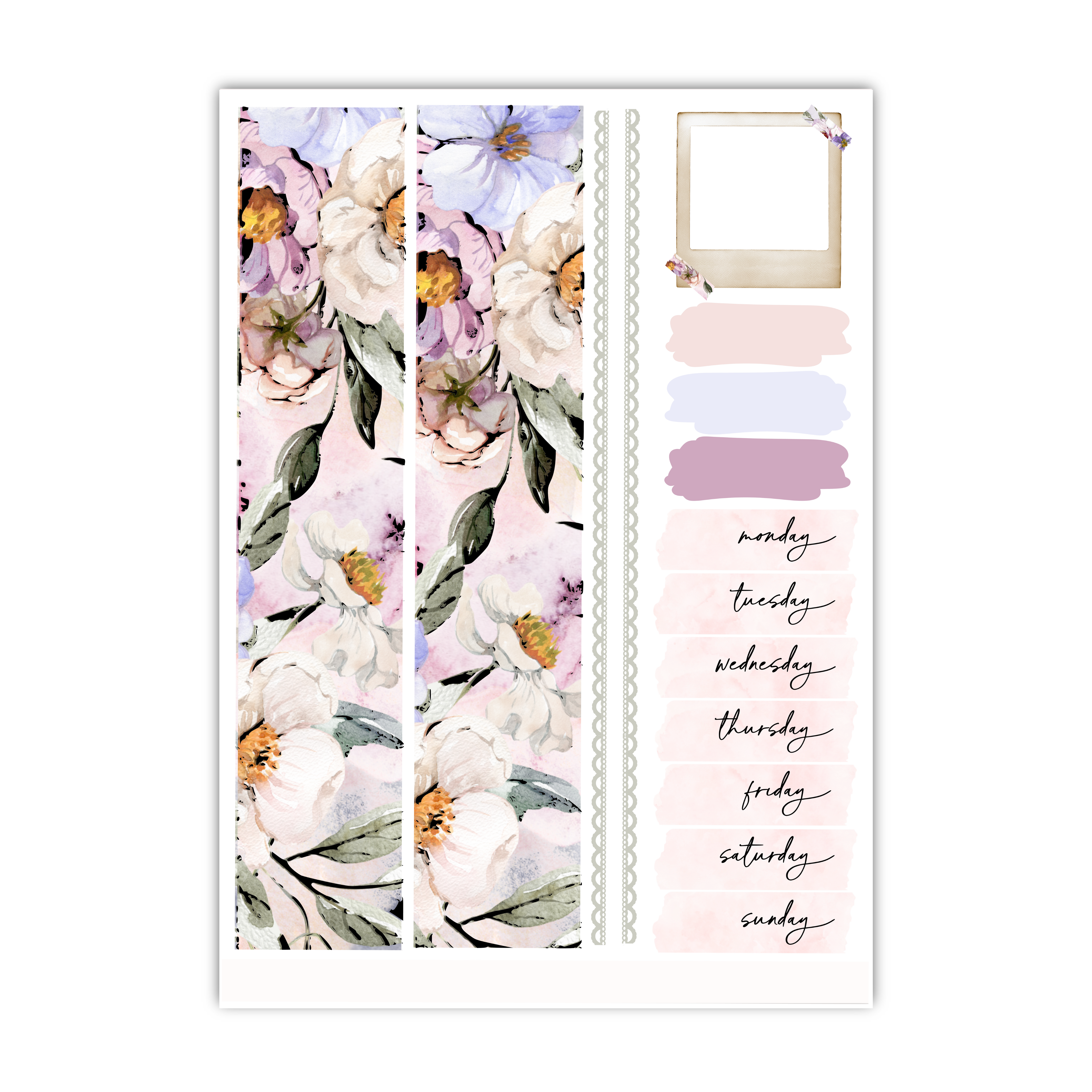 Where Flowers Bloom | Foiled Weekly Kit | Hello Petite Paper Collab