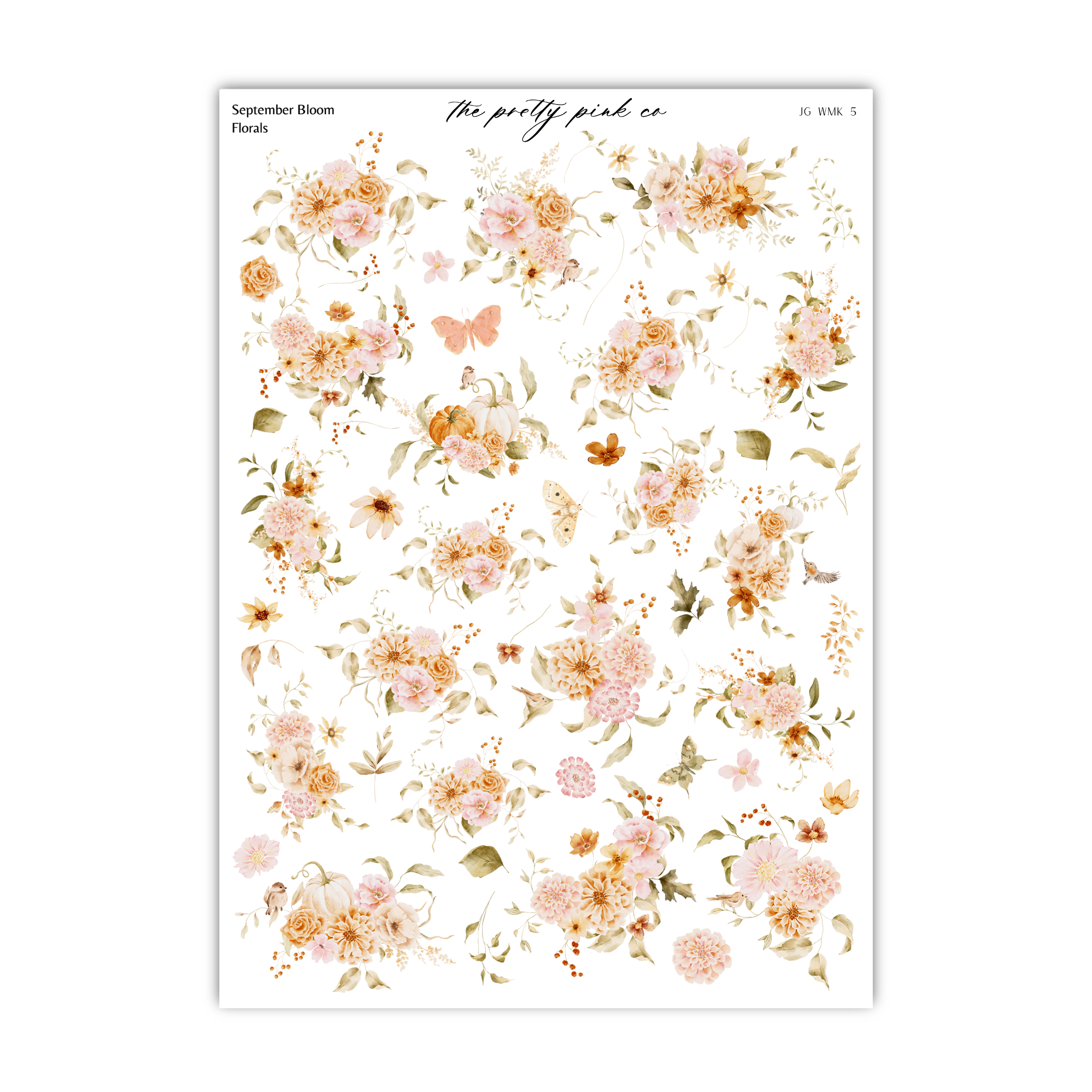 The image is a collage of various floral images, including different types of flowers and leaves, arranged in a visually appealing manner.