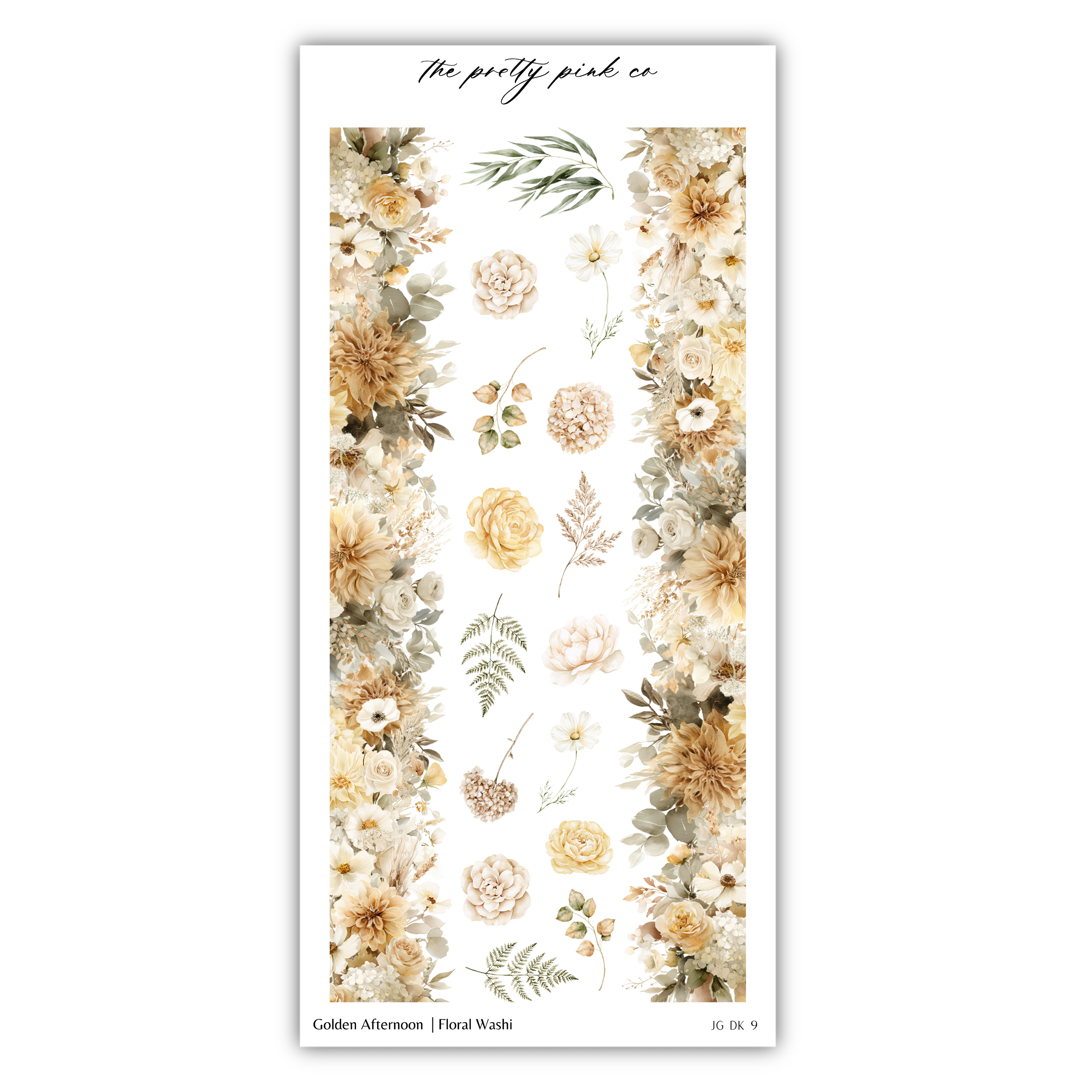 The image is a collage of various floral elements, including flowers, leaves, and branches, arranged in a vertical format. The image does not contain any text.