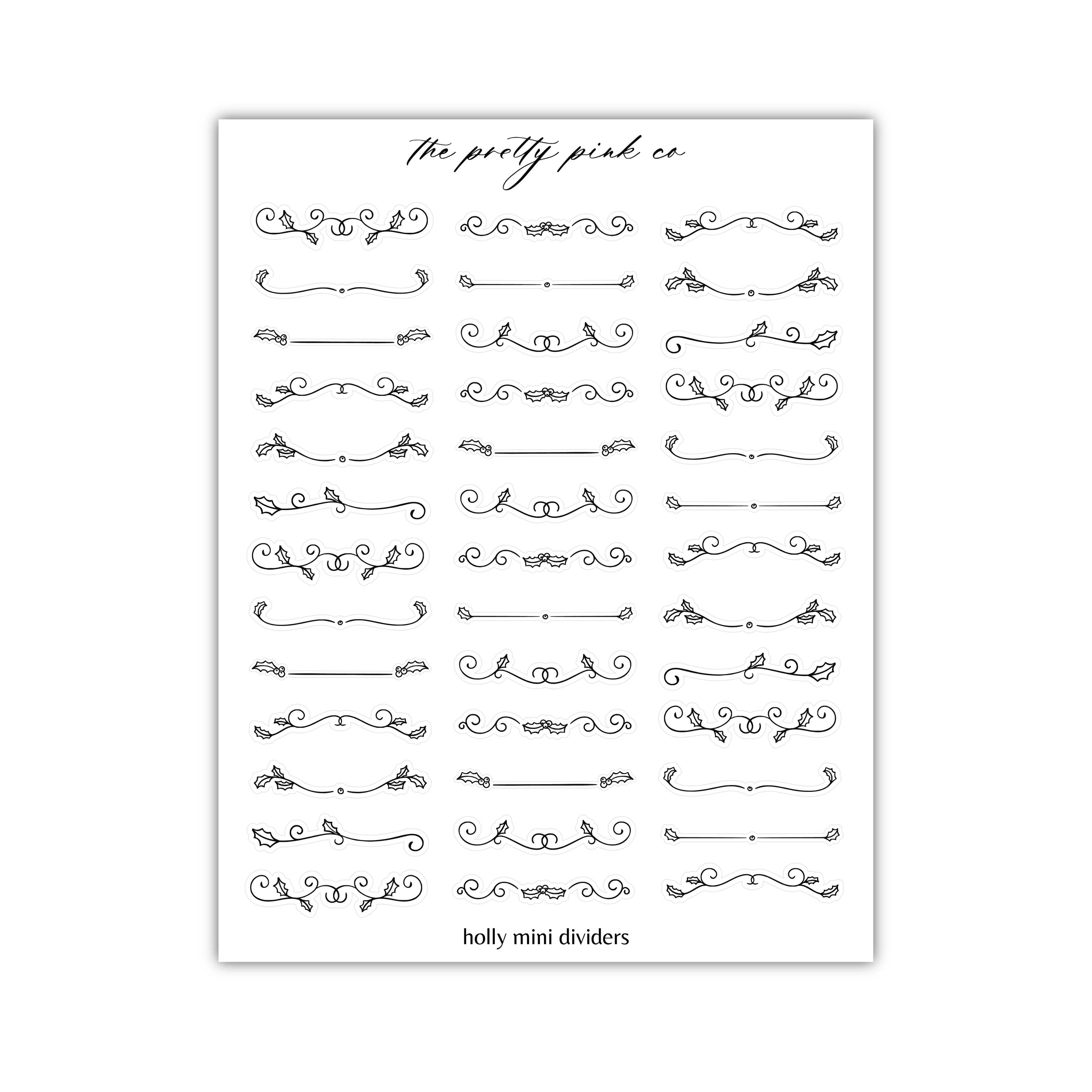 a sheet of hand drawn calligraphy on a white background