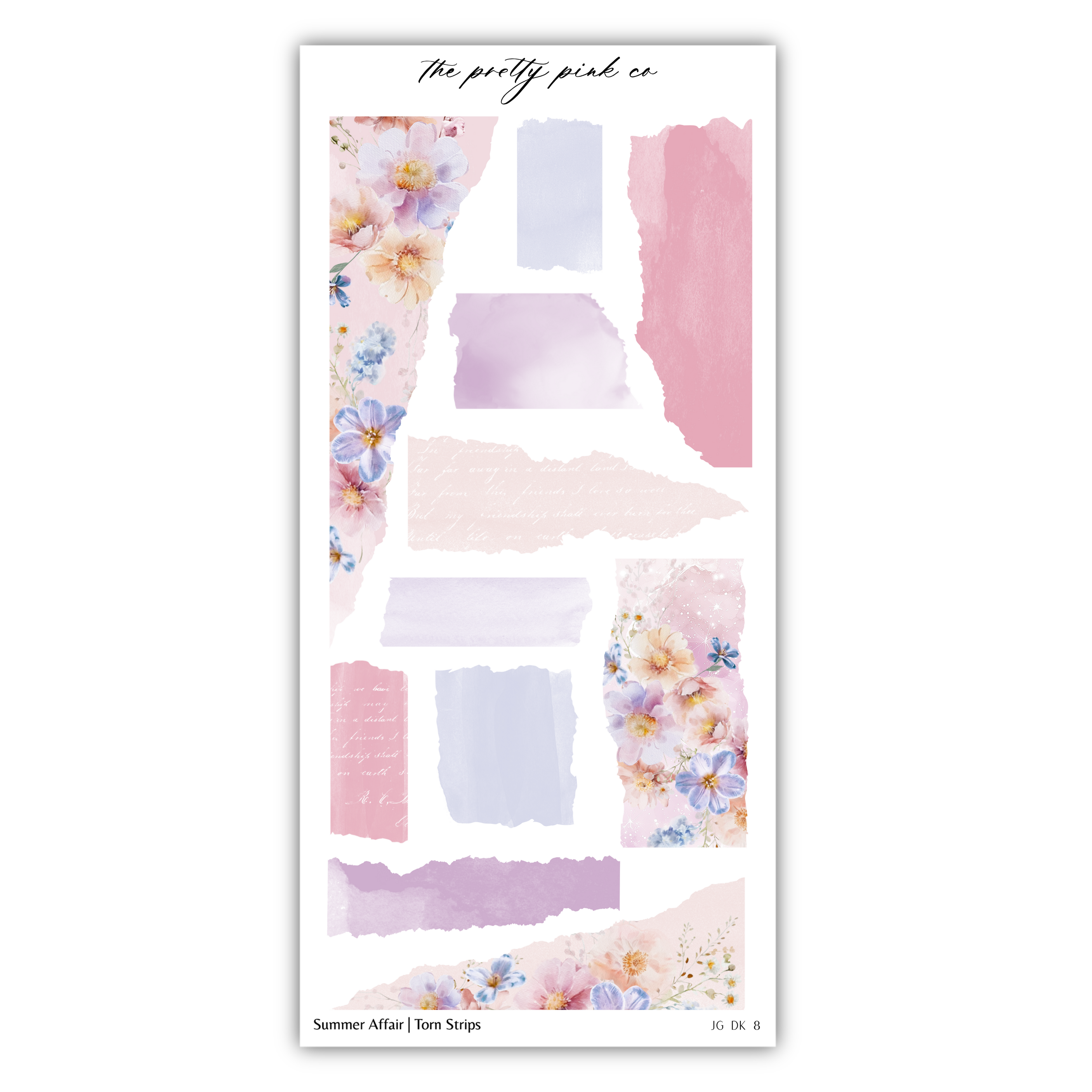 a sticker with flowers on it