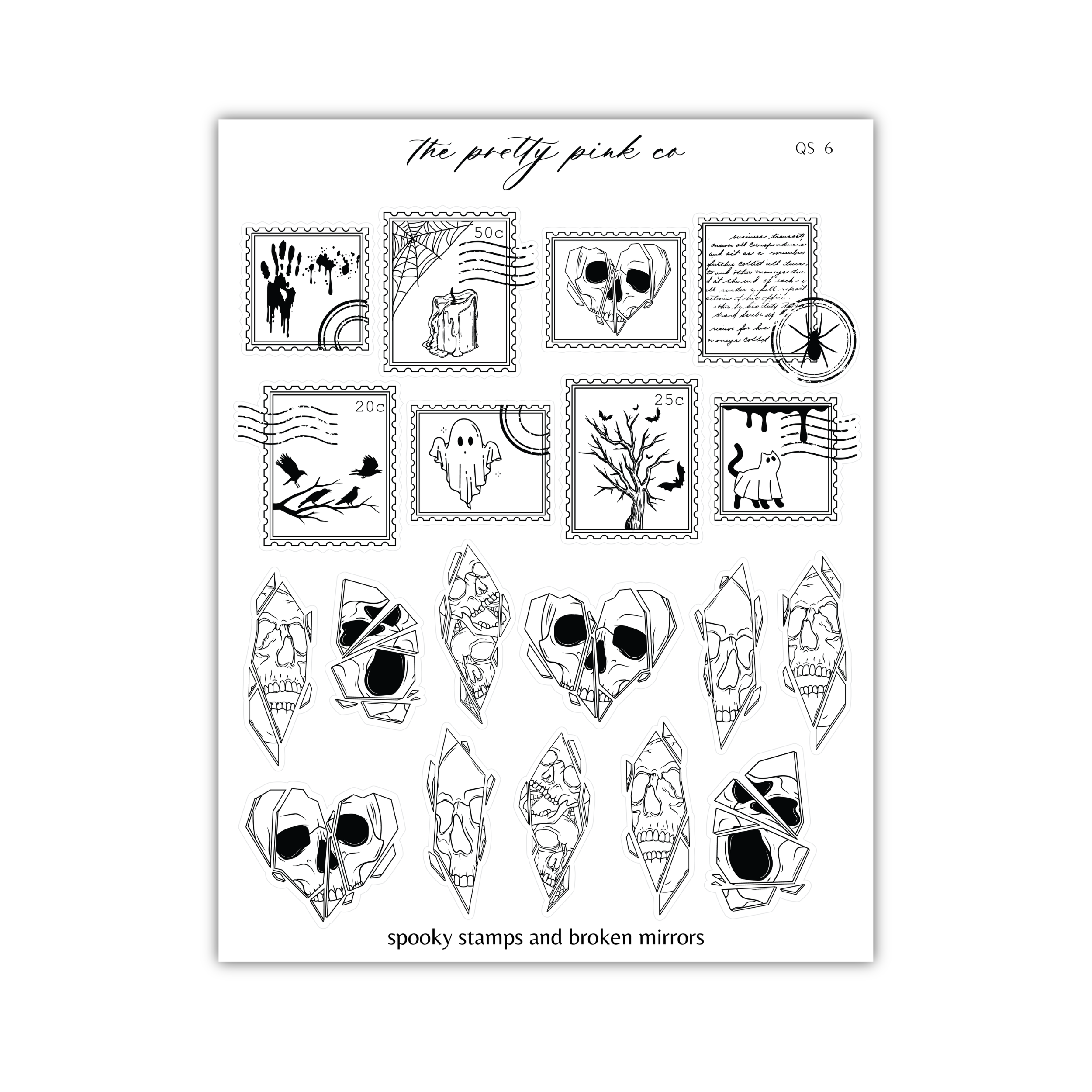 Spooky Stamps And Broken Mirrors
