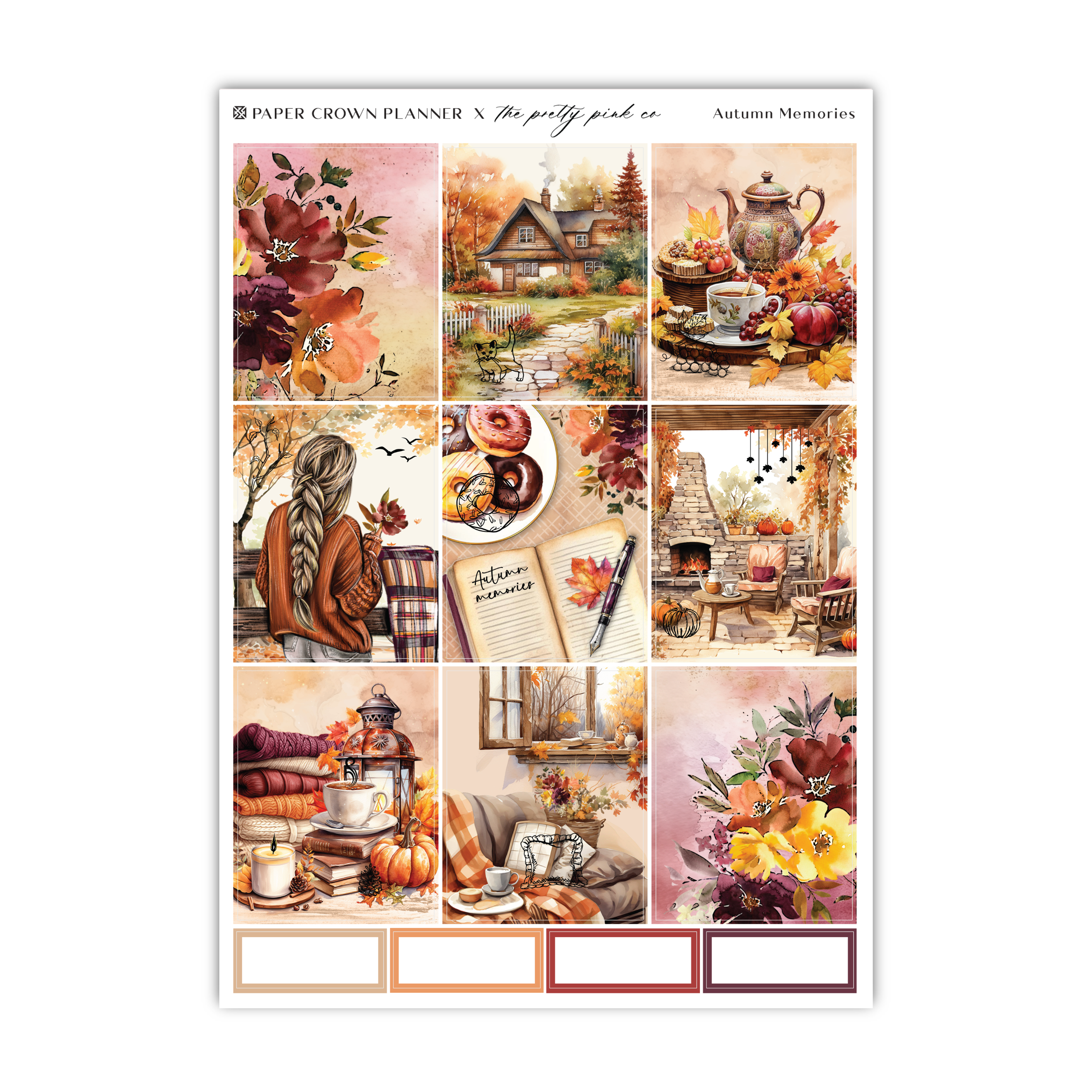 a collage of pictures with autumn scenes