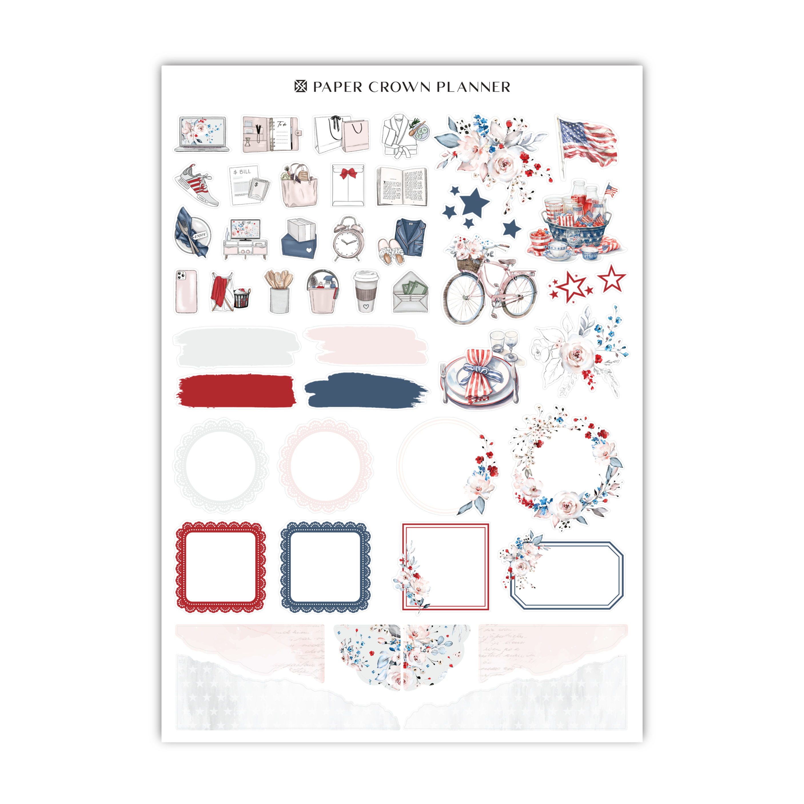 paper crown planner stickers