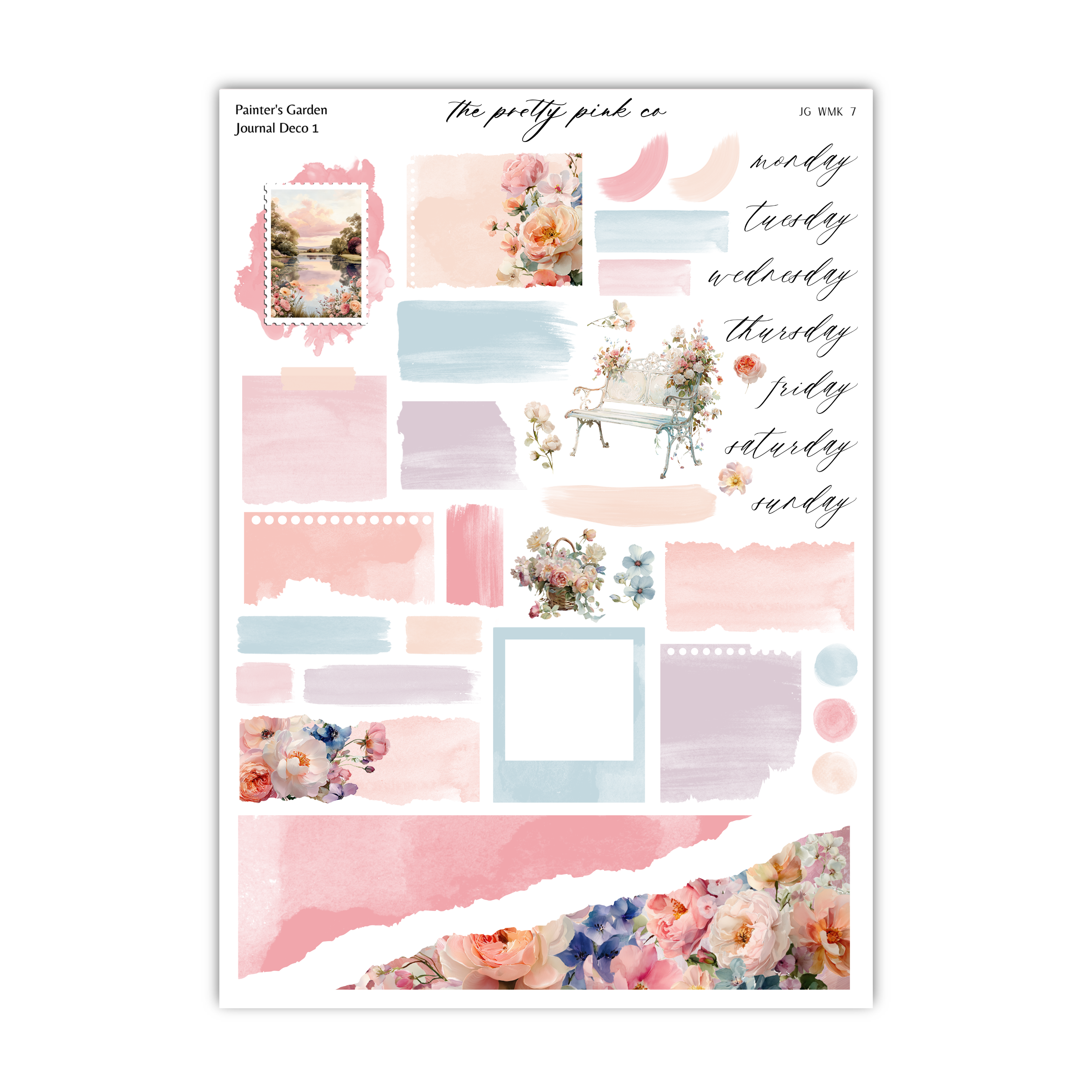 The image is a collage of various floral and decorative elements, including flowers, leaves, and abstract shapes, arranged in a visually appealing manner.