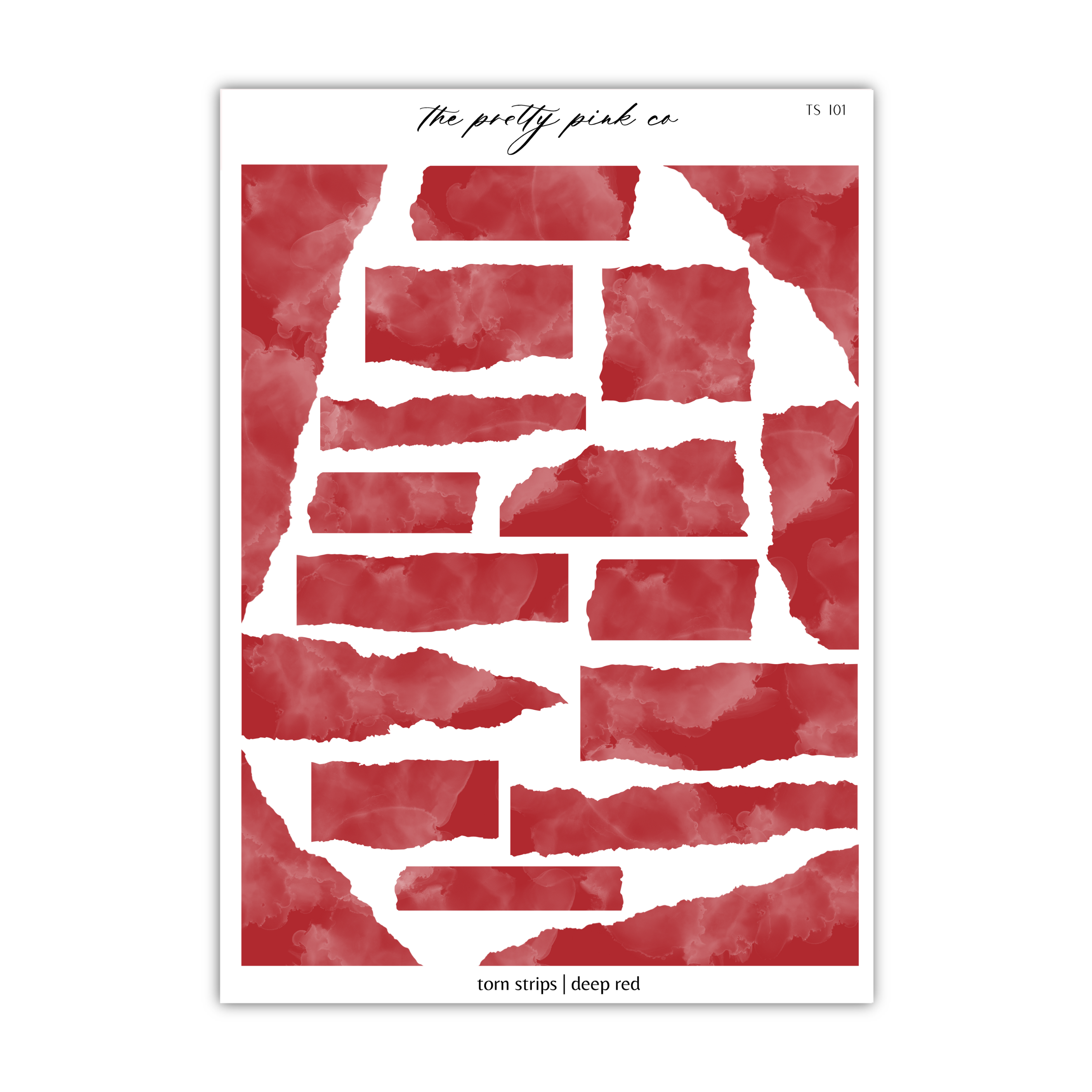 a piece of paper with a red and white pattern on it