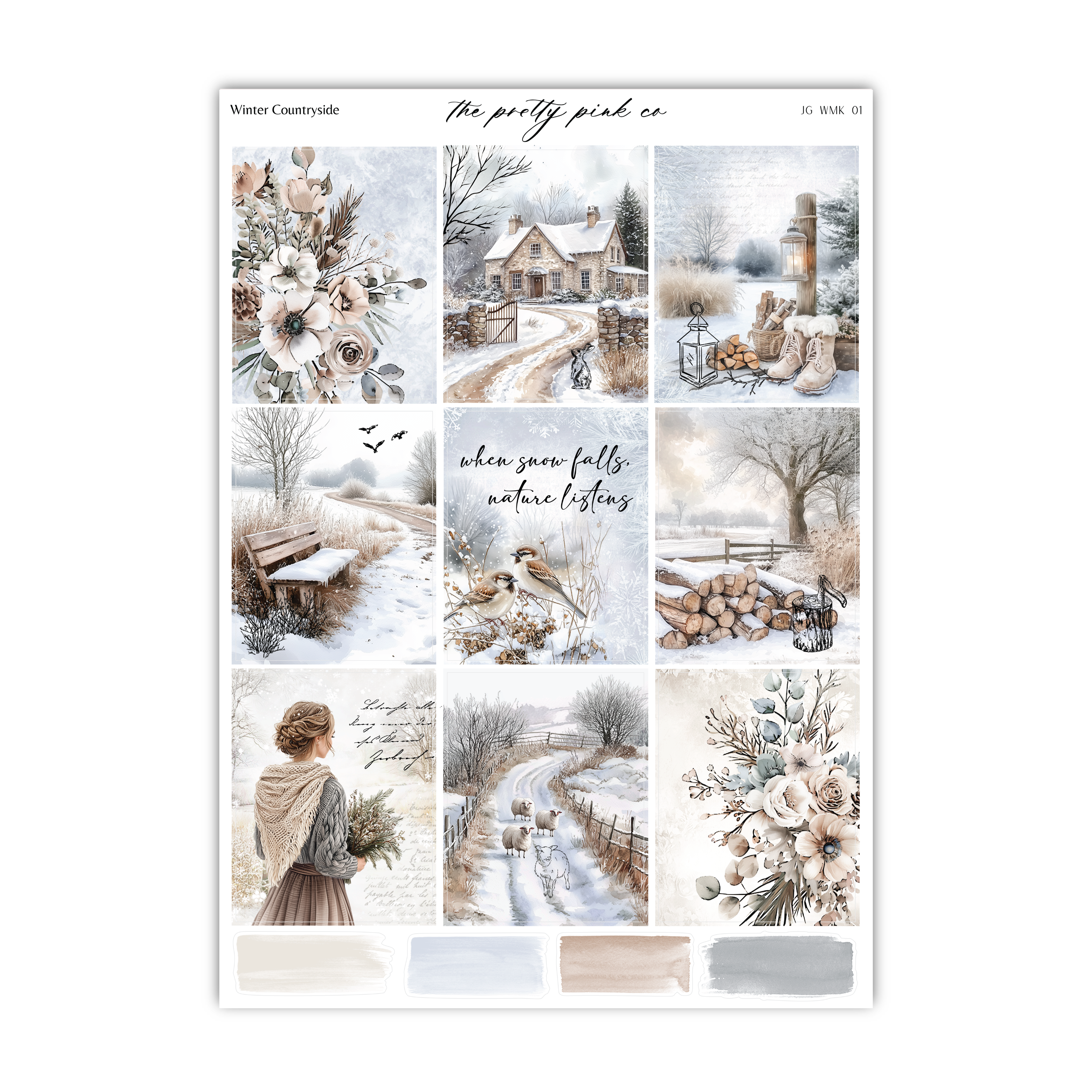 Winter Countryside | Foiled Weekly Kit