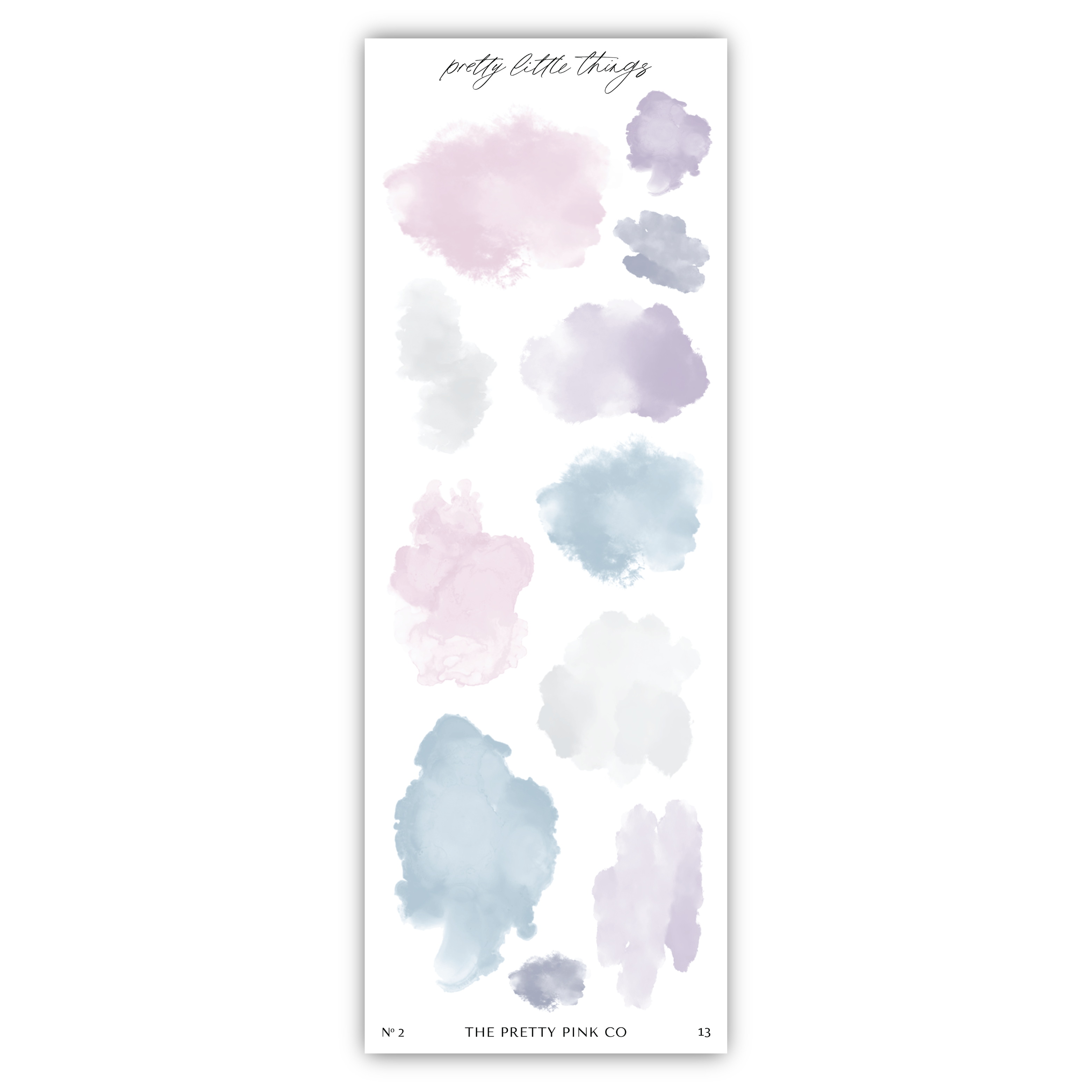 a bookmark with watercolor paint on it