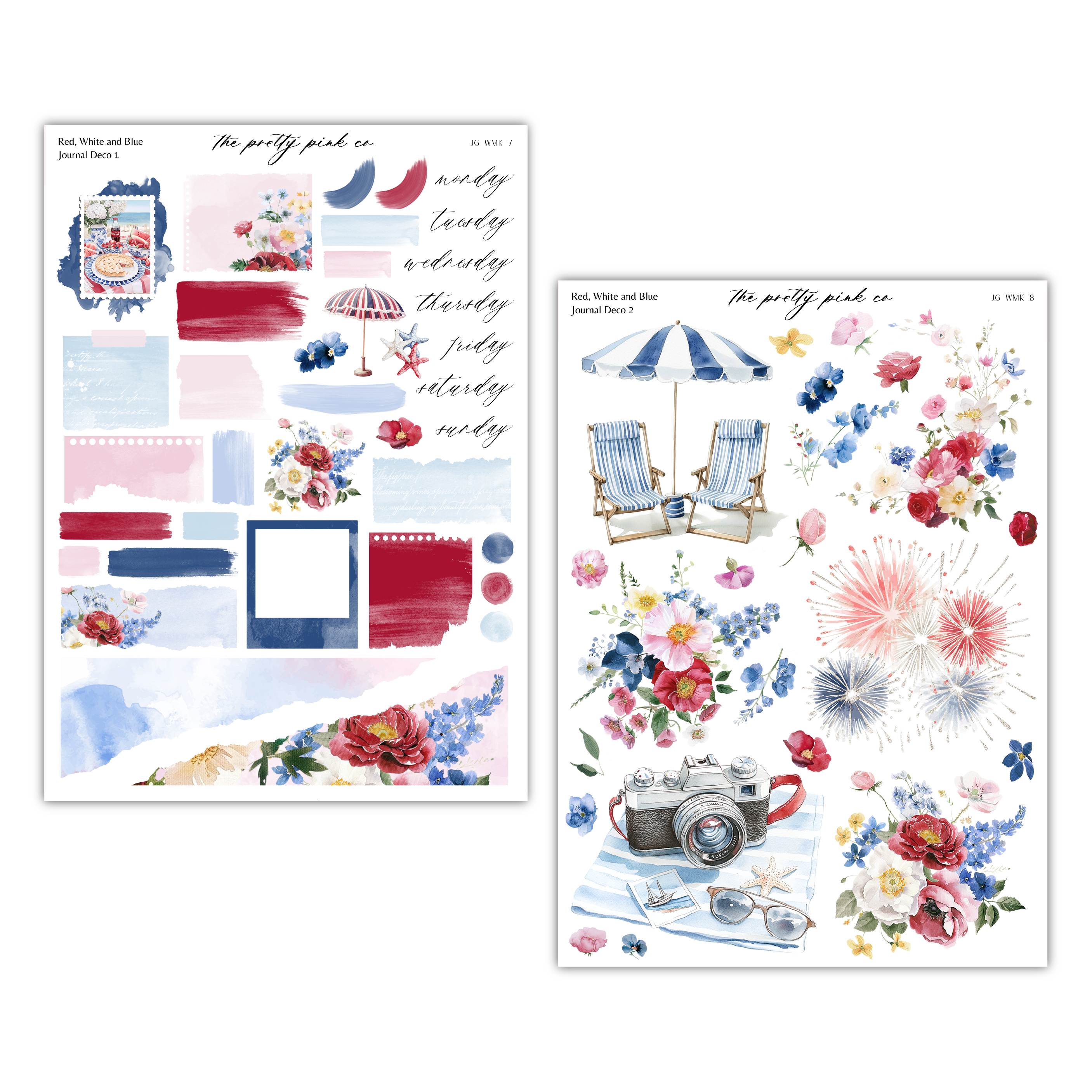 Red, White and Blue | Journaling Kit