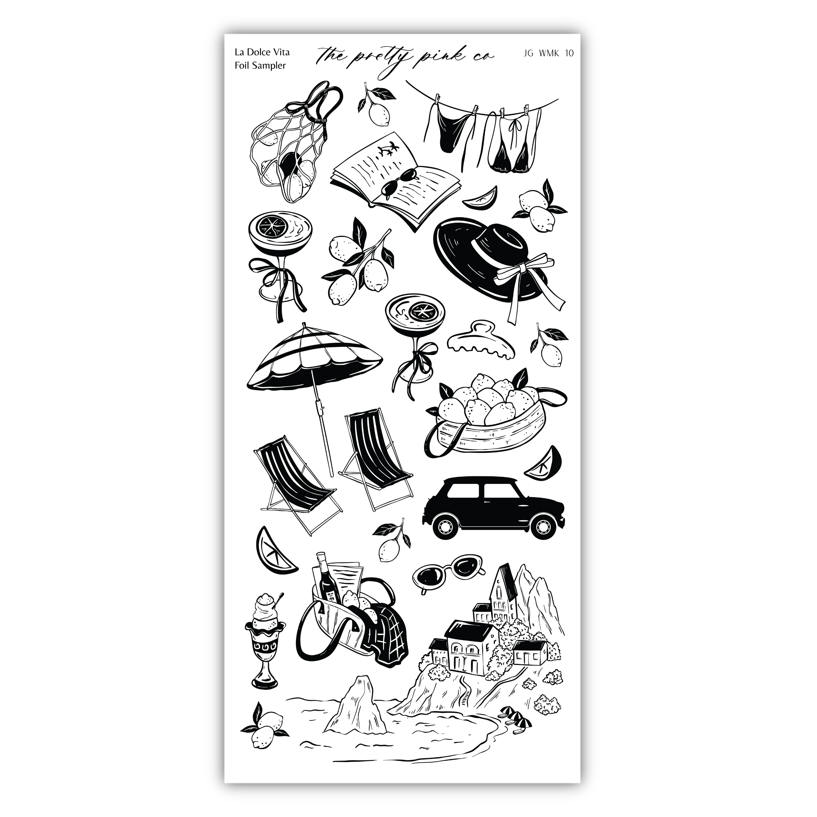 a black and white drawing of a bookmark