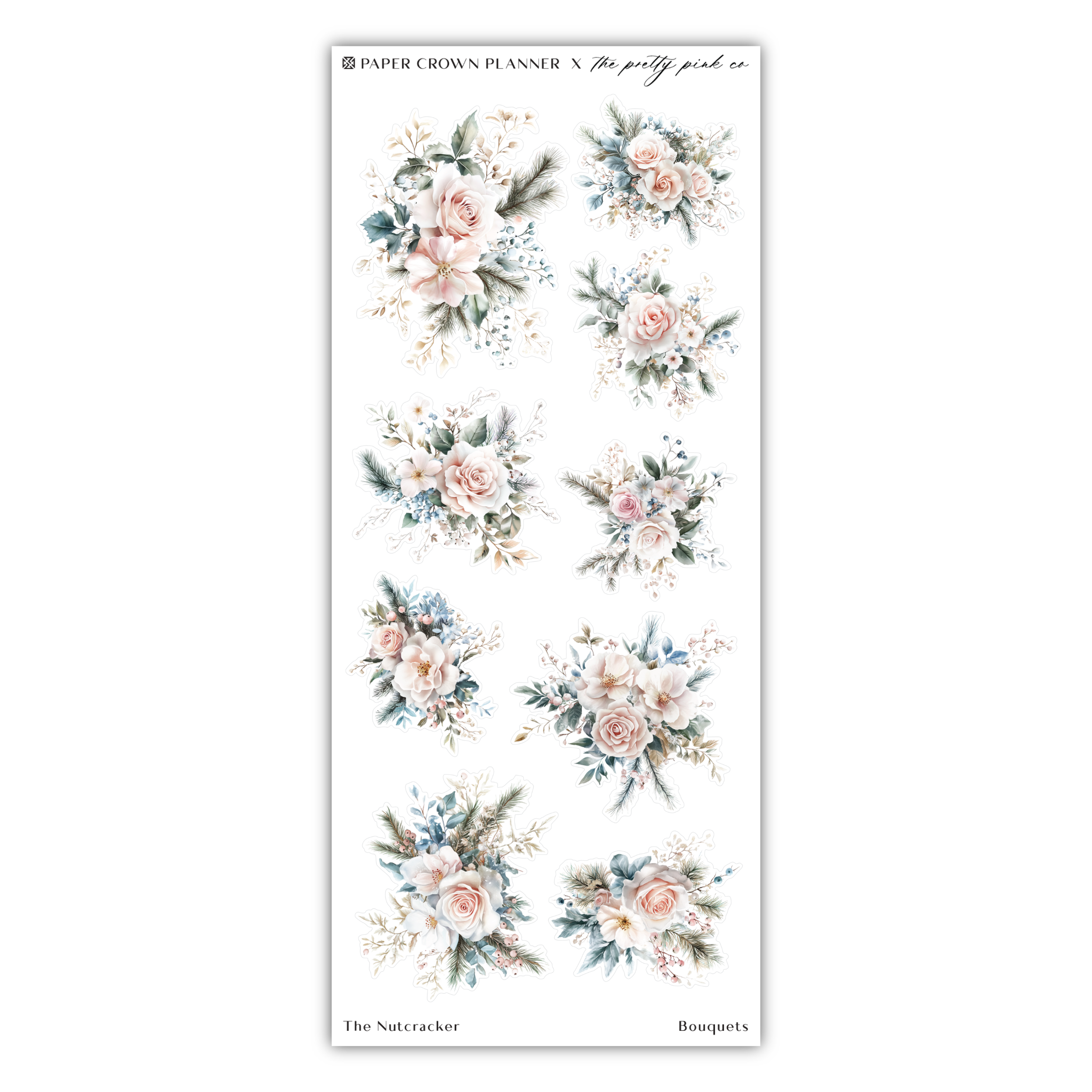 a sticker with flowers and leaves on it
