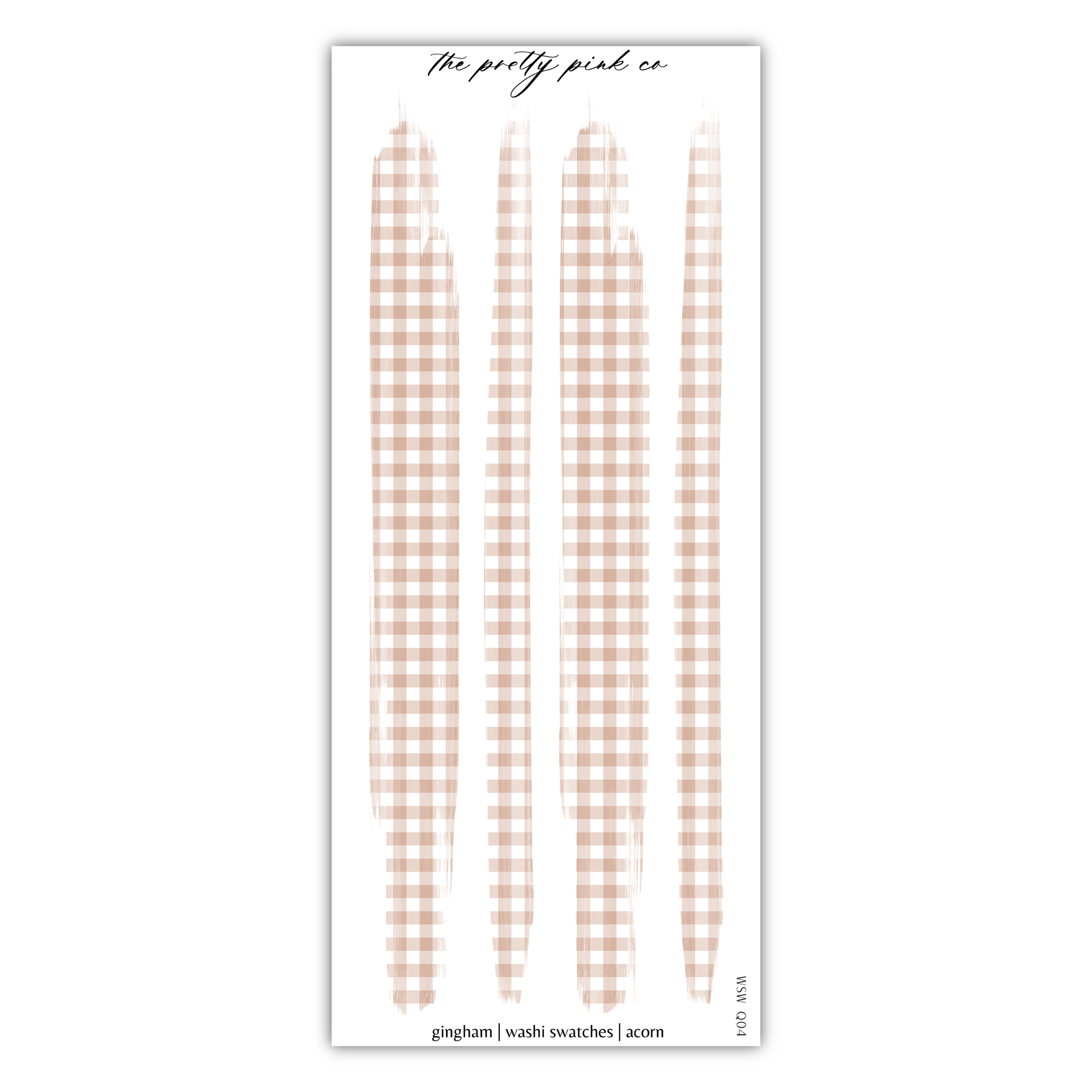 a sticker with a checkered pattern on it