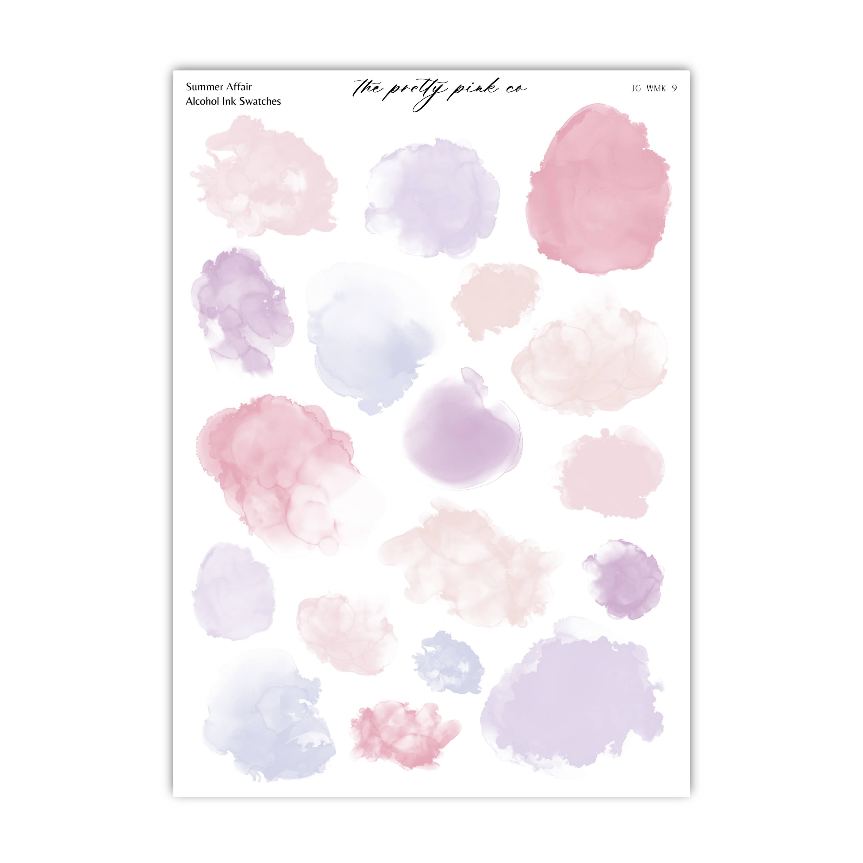 a sheet of watercolor paint on a white background