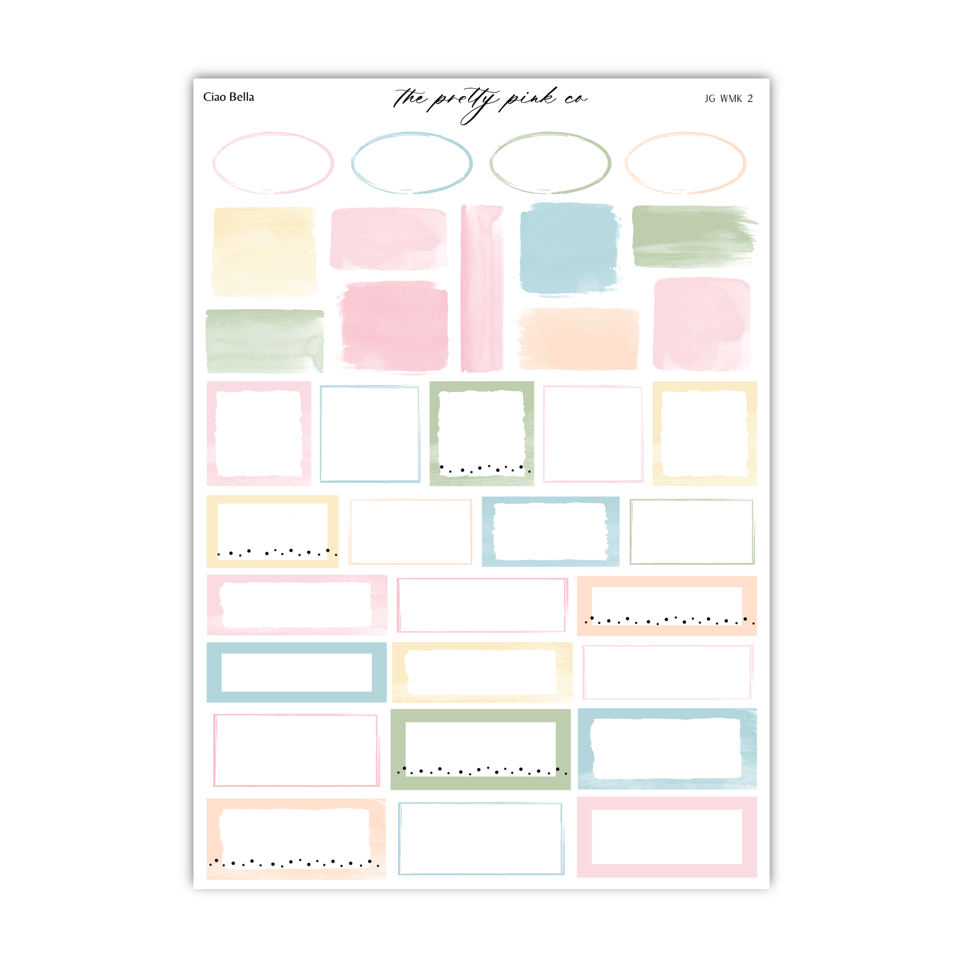 a collection of various shapes and patterns, including circles, squares, and rectangles, arranged in a grid-like pattern. The image does not contain any text or specific details about the objects or their characteristics.