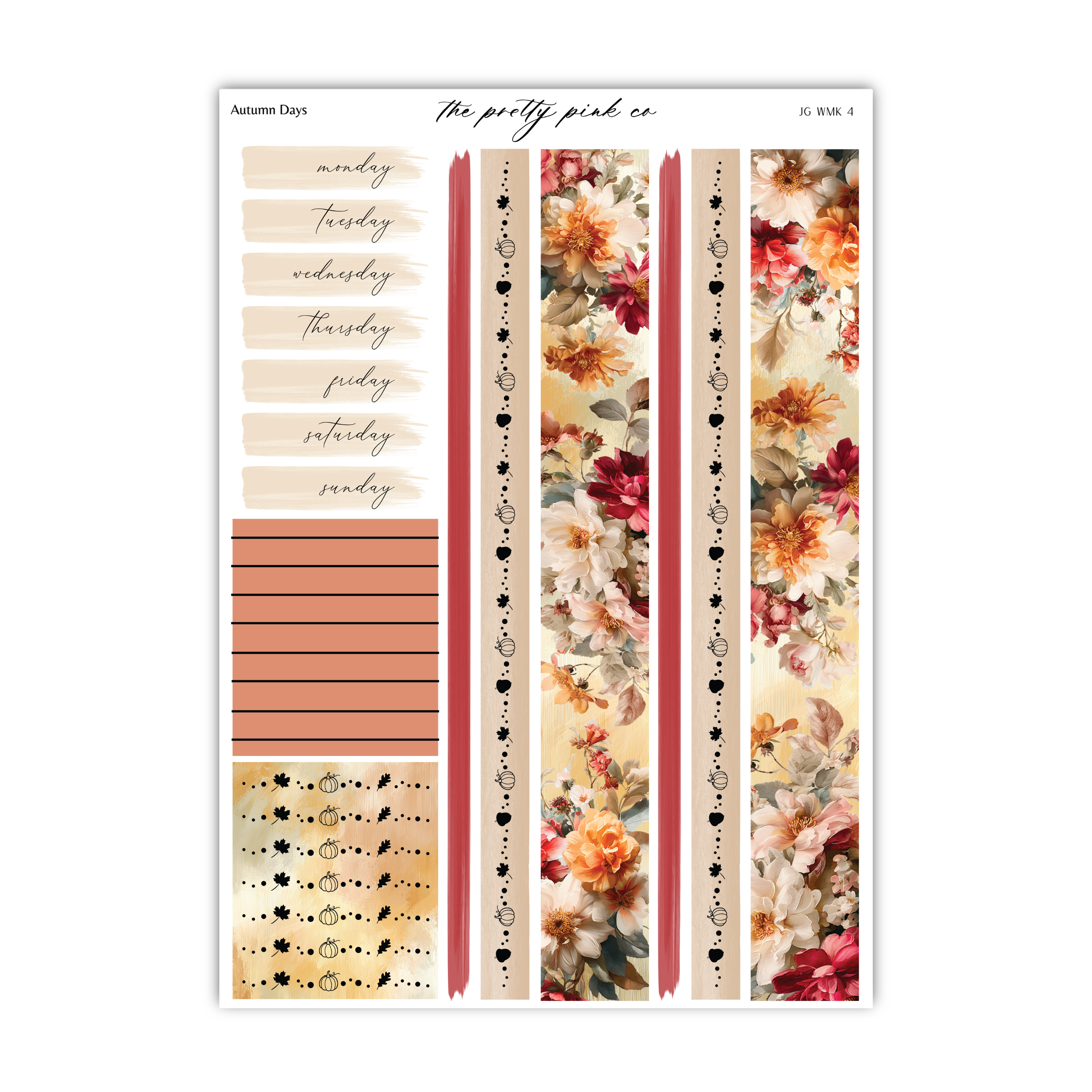 Autumn Days | Foiled Weekly Kit