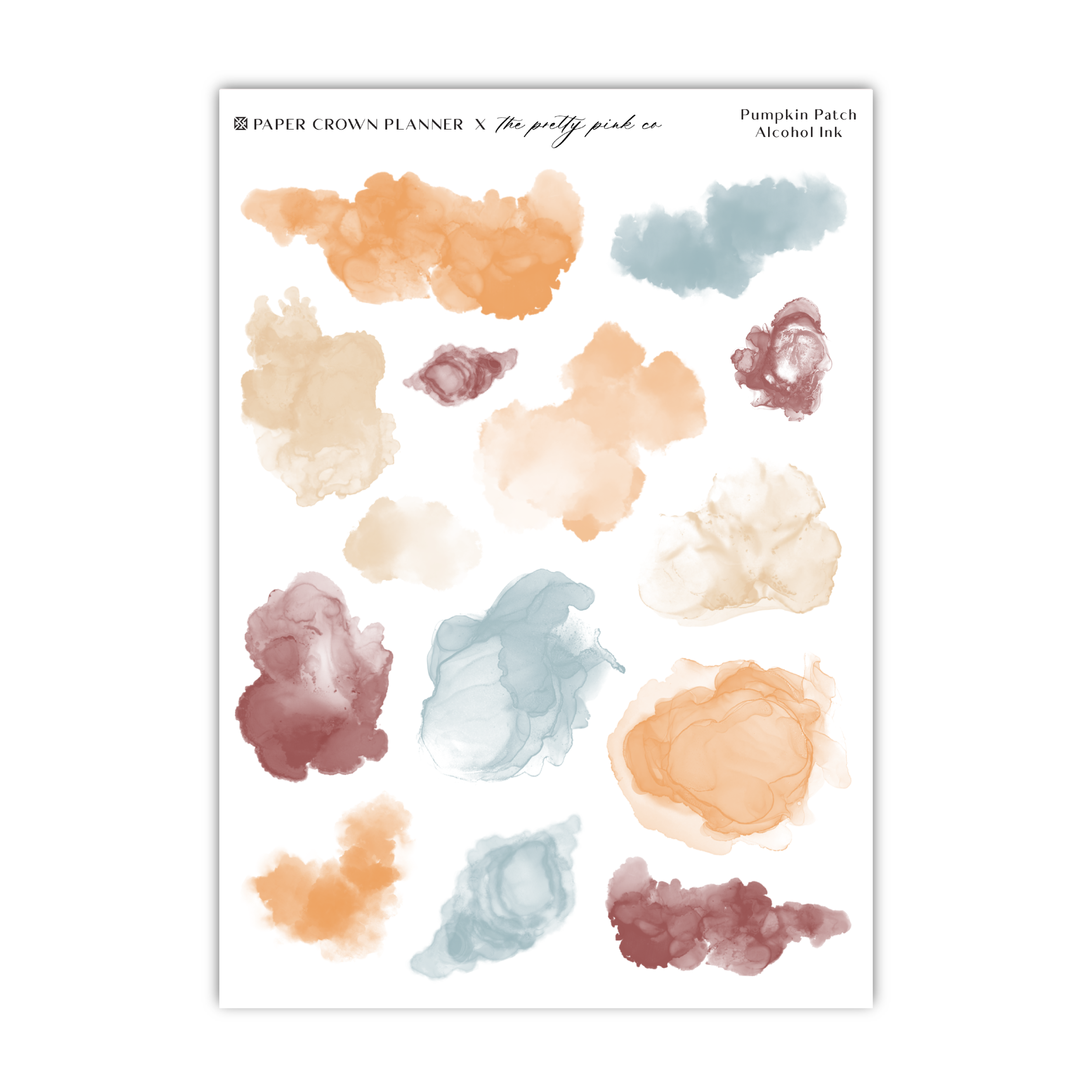 a sheet of watercolor paint on a white background