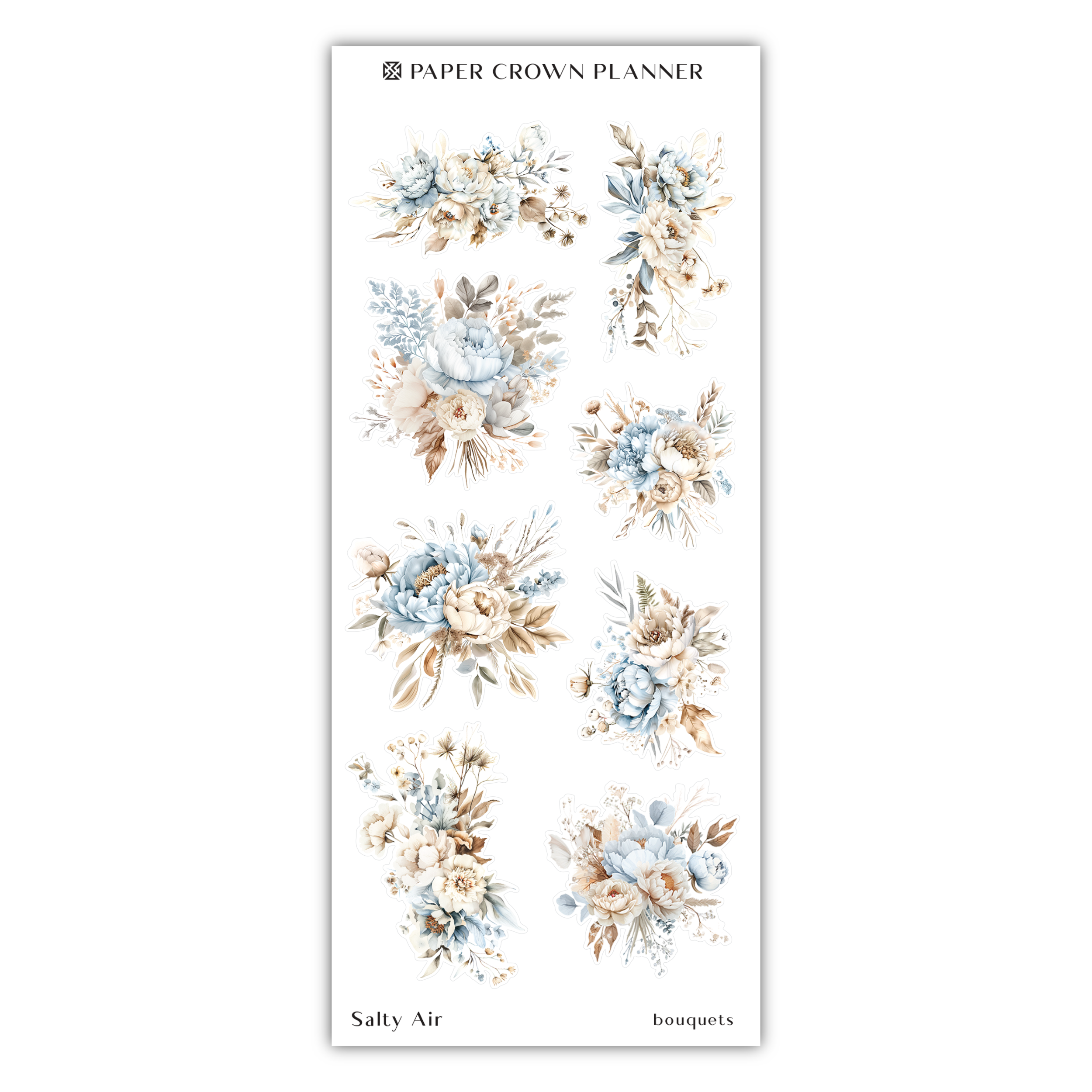 a sticker with flowers and leaves on it