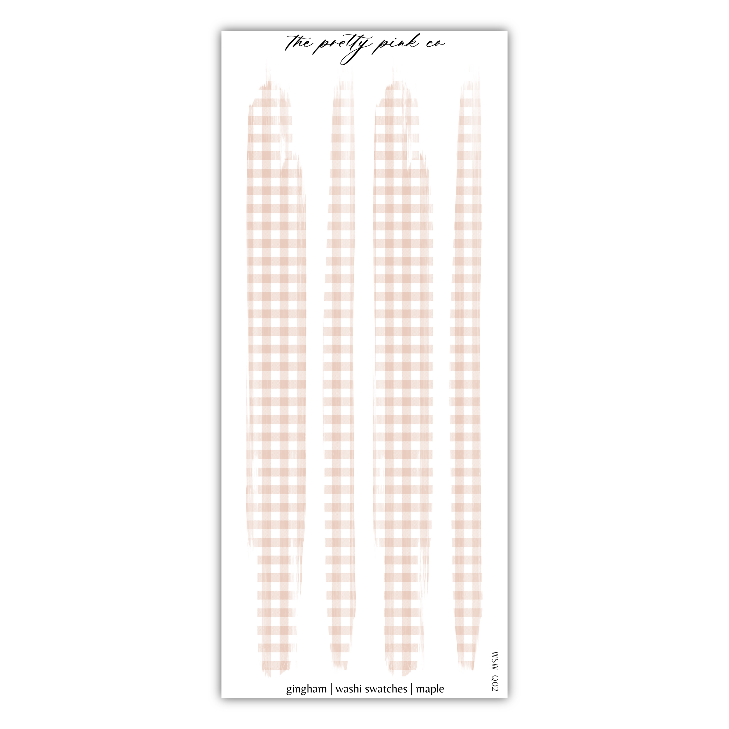 a pink and white checkered pattern sticker