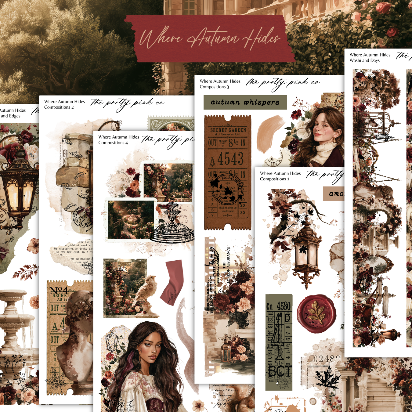 a collage of different images of a woman
