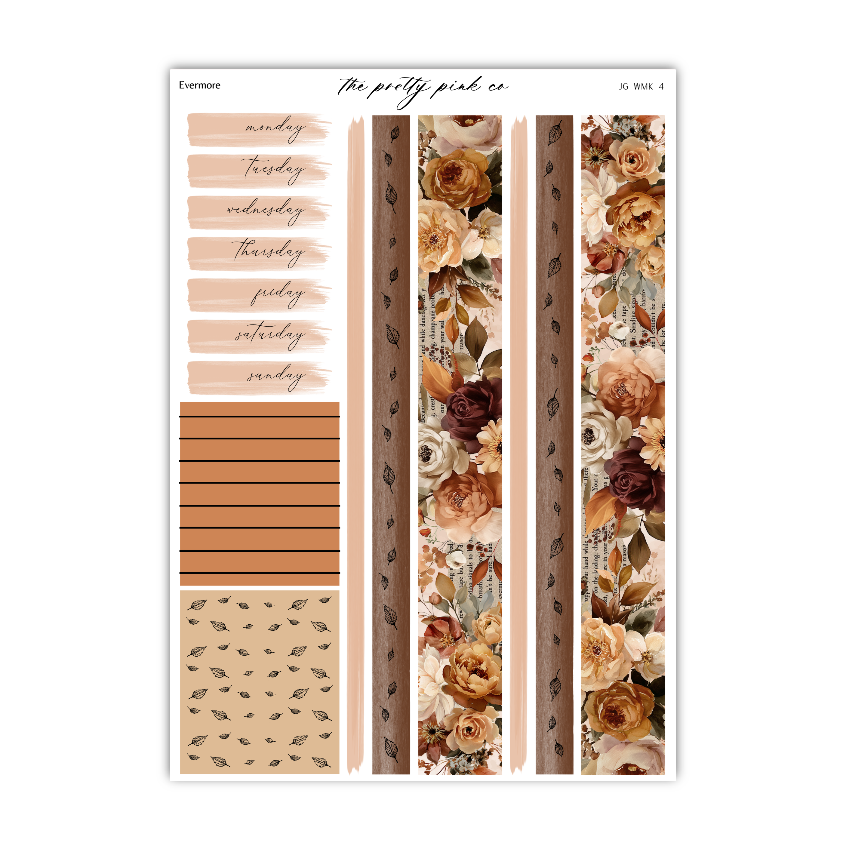 The image is a collage of various elements, including a floral pattern, a striped pattern, and a textured pattern. The collage appears to be a creative arrangement of different design elements, possibly intended for use in a scrapbook or other artistic project.