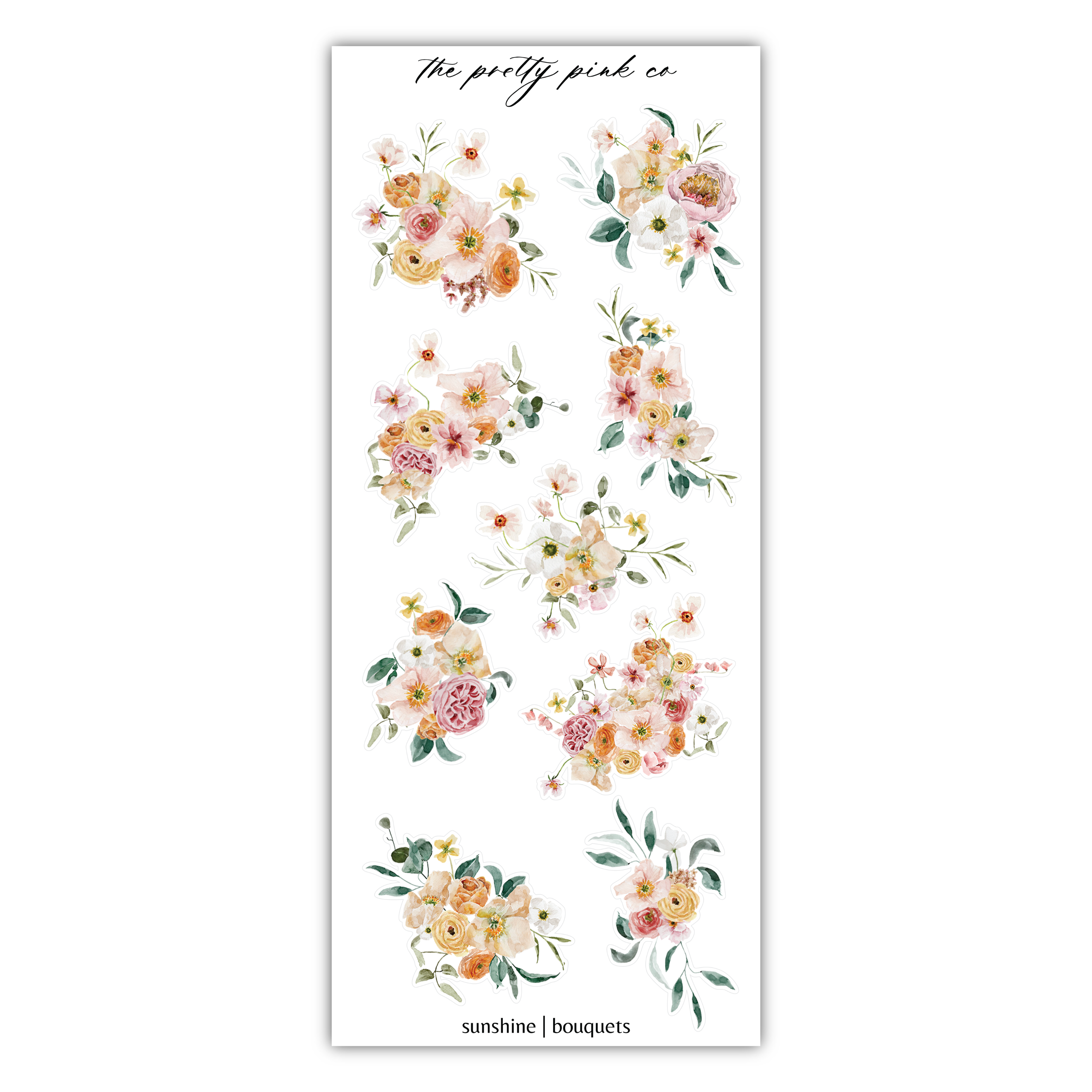 a sticker with flowers on it