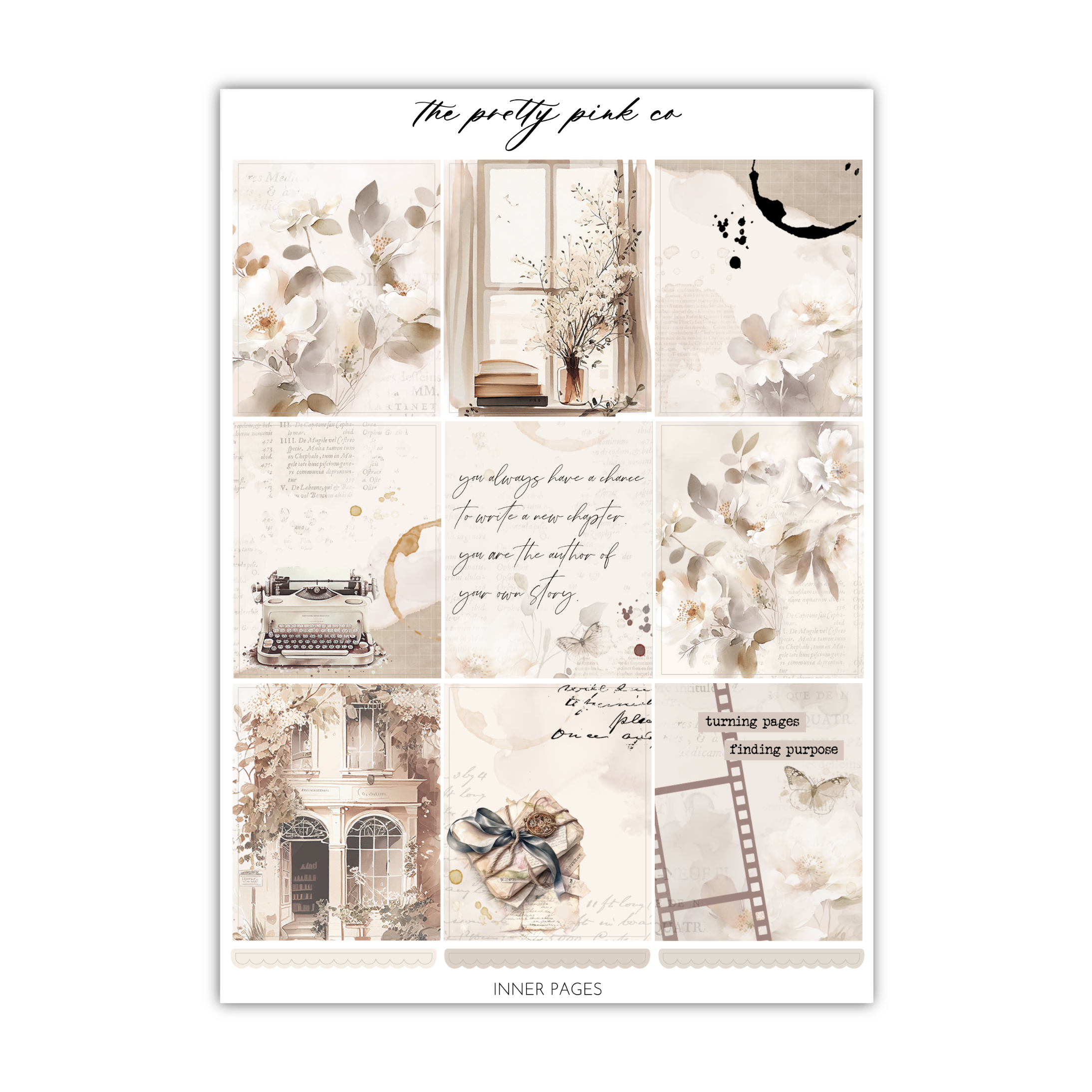 Inner Pages | Foiled Weekly Kit
