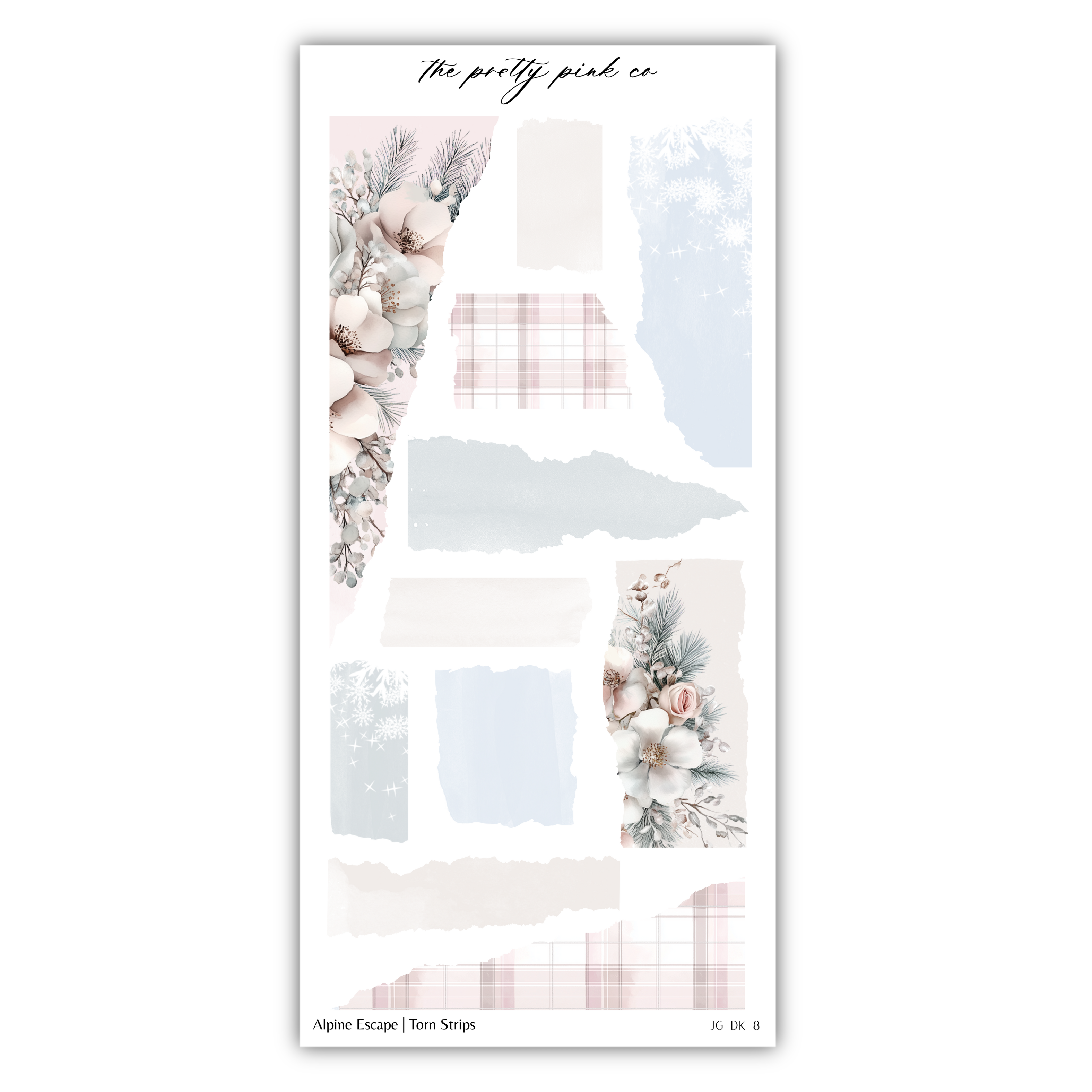 a sheet of paper with flowers on it