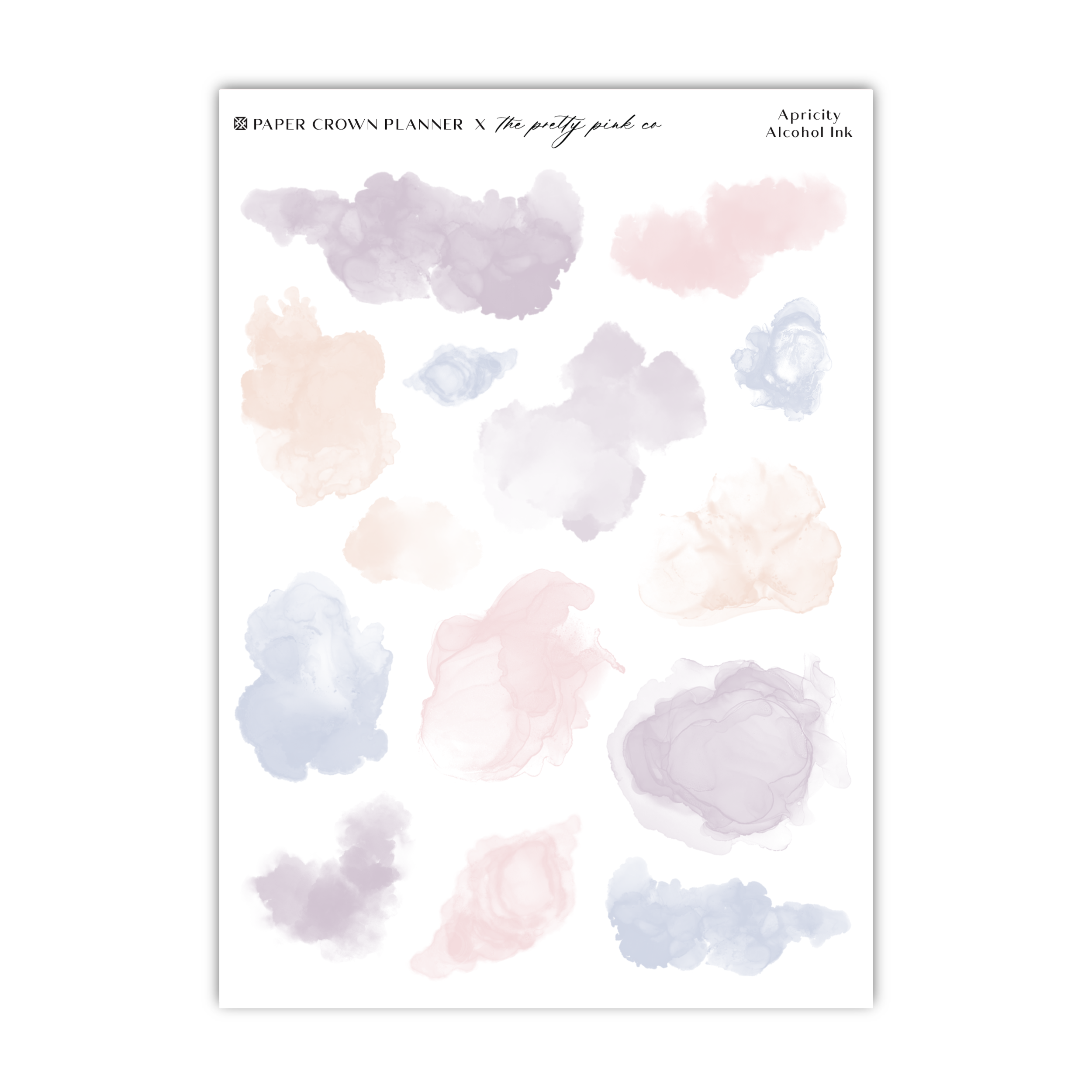 a sheet of watercolor paint on a white background
