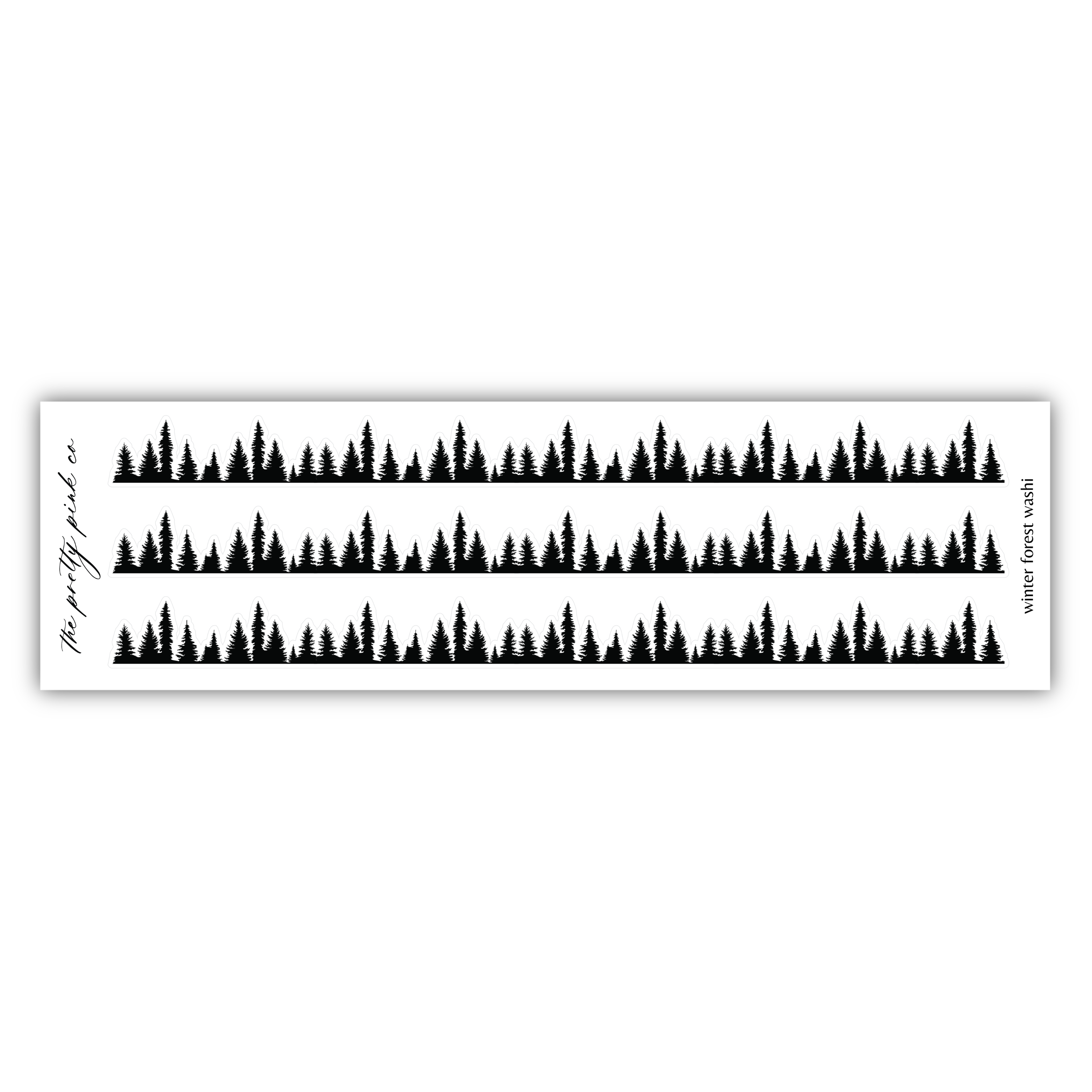 a black and white picture of trees on a white background