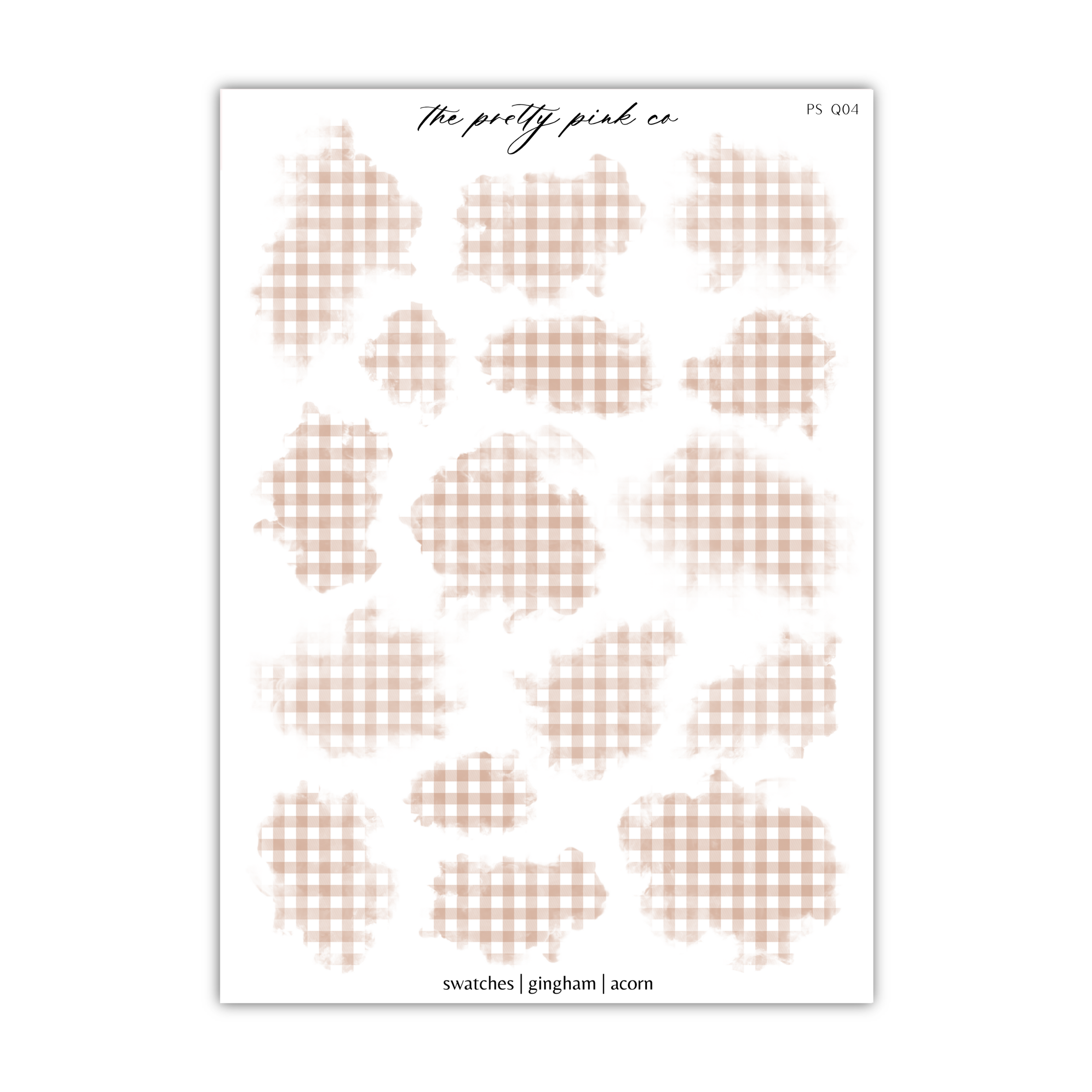 a sheet of paper with a pattern of sheep on it